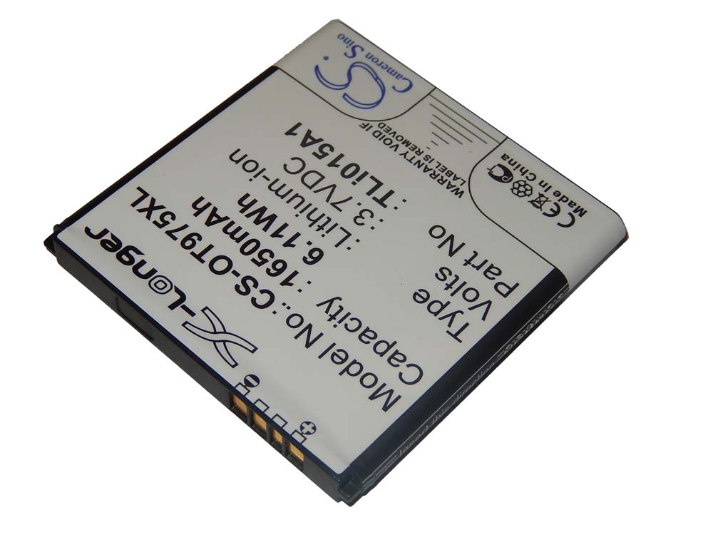 Batteria sostituisce Alcatel CAB32A0001C1 per cellulare TCL - 1650mAh 3,7V Li-Ion