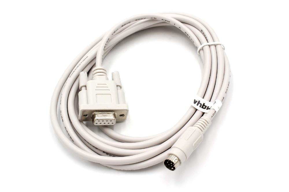Cable programación RS-232 para dispositivo periférico Delta serie DVP - Adaptador 250cm gris