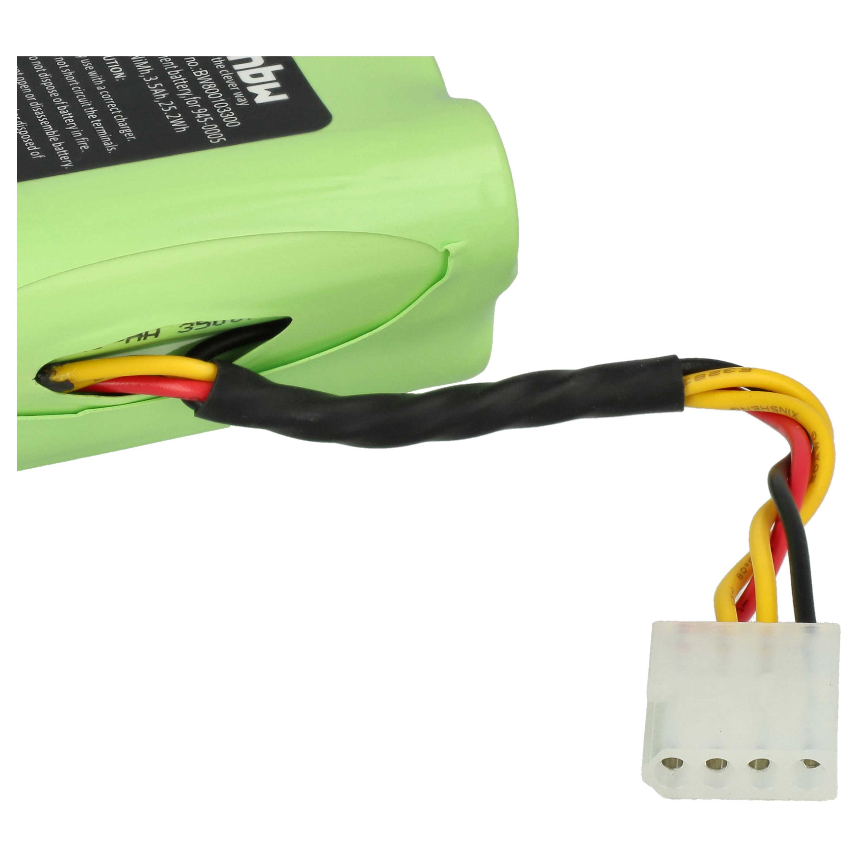 Batteria sostituisce Neato 945-0005, 945-0006, 205-0001, 945-0024 per robot aspiratore - 3500mAh 7,2V NiMH