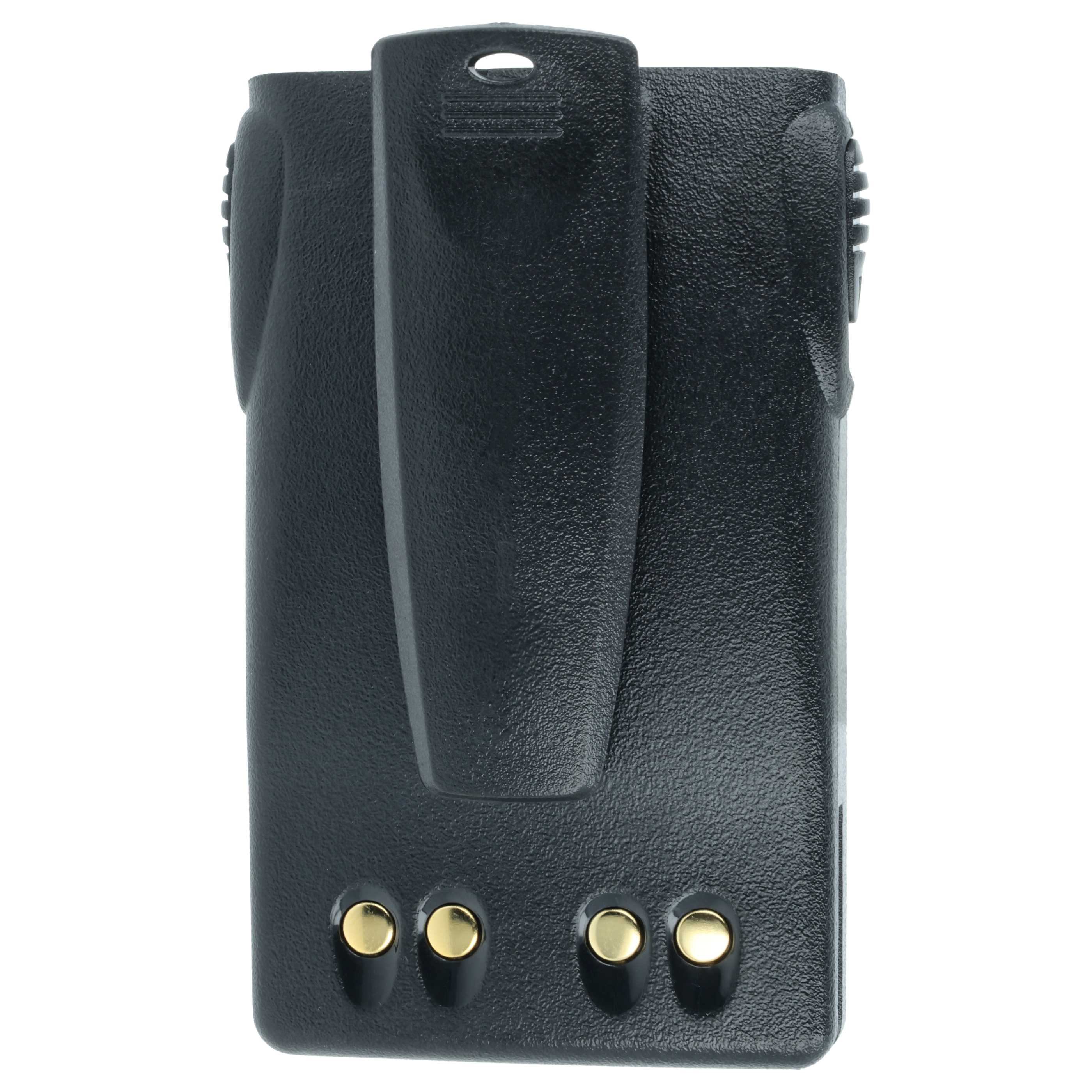 Radio Battery replaces Huntec PB200, PB-CT, LB-62L, PB-72L, LB-38L, PB400 - 1200 mAh 7.4 V Li-Ion + Belt Clip