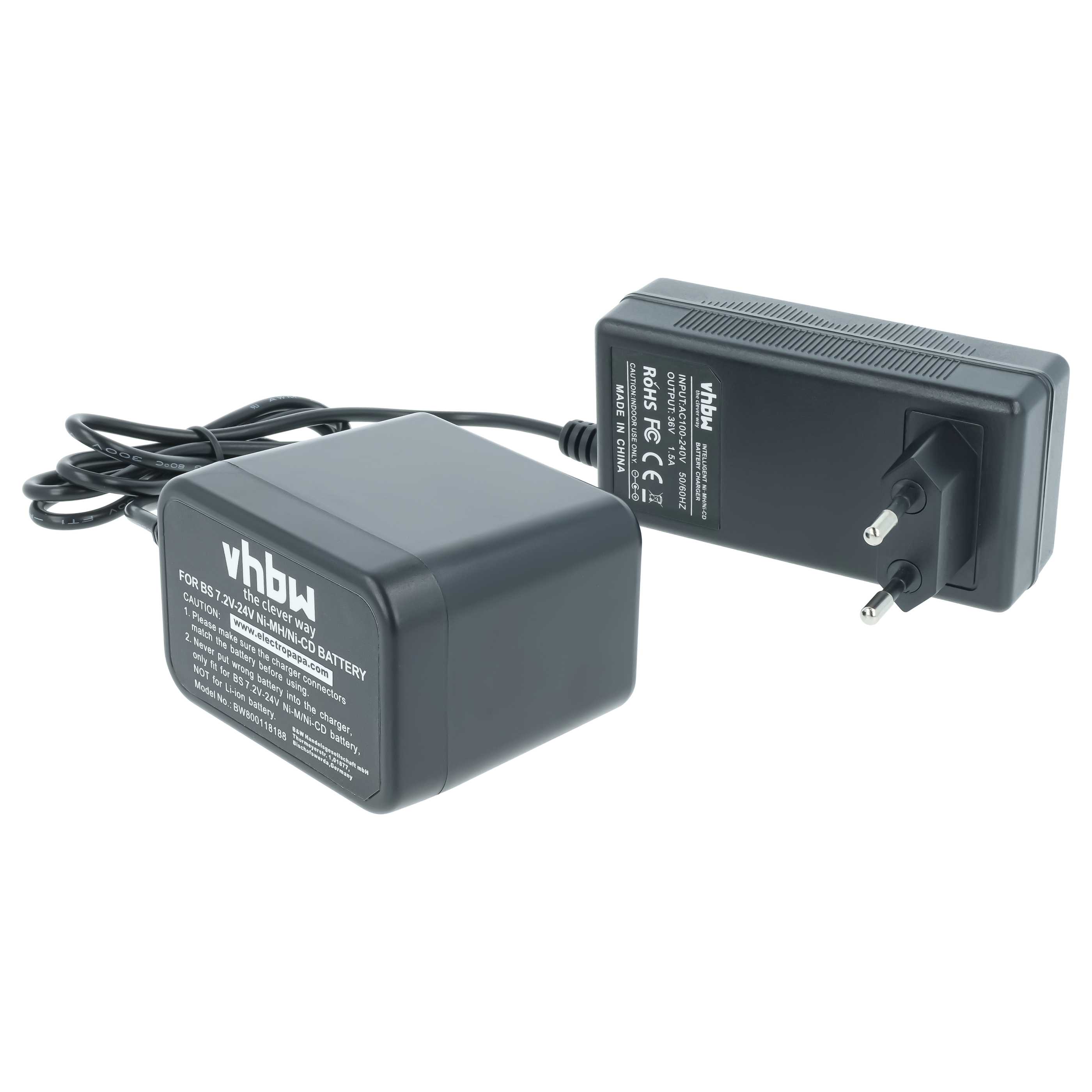 Charger suitable for Berner, Bosch, Ramset, Skil Power Tool Batteries etc. - Ni-Cd, NiMH, 1.5A