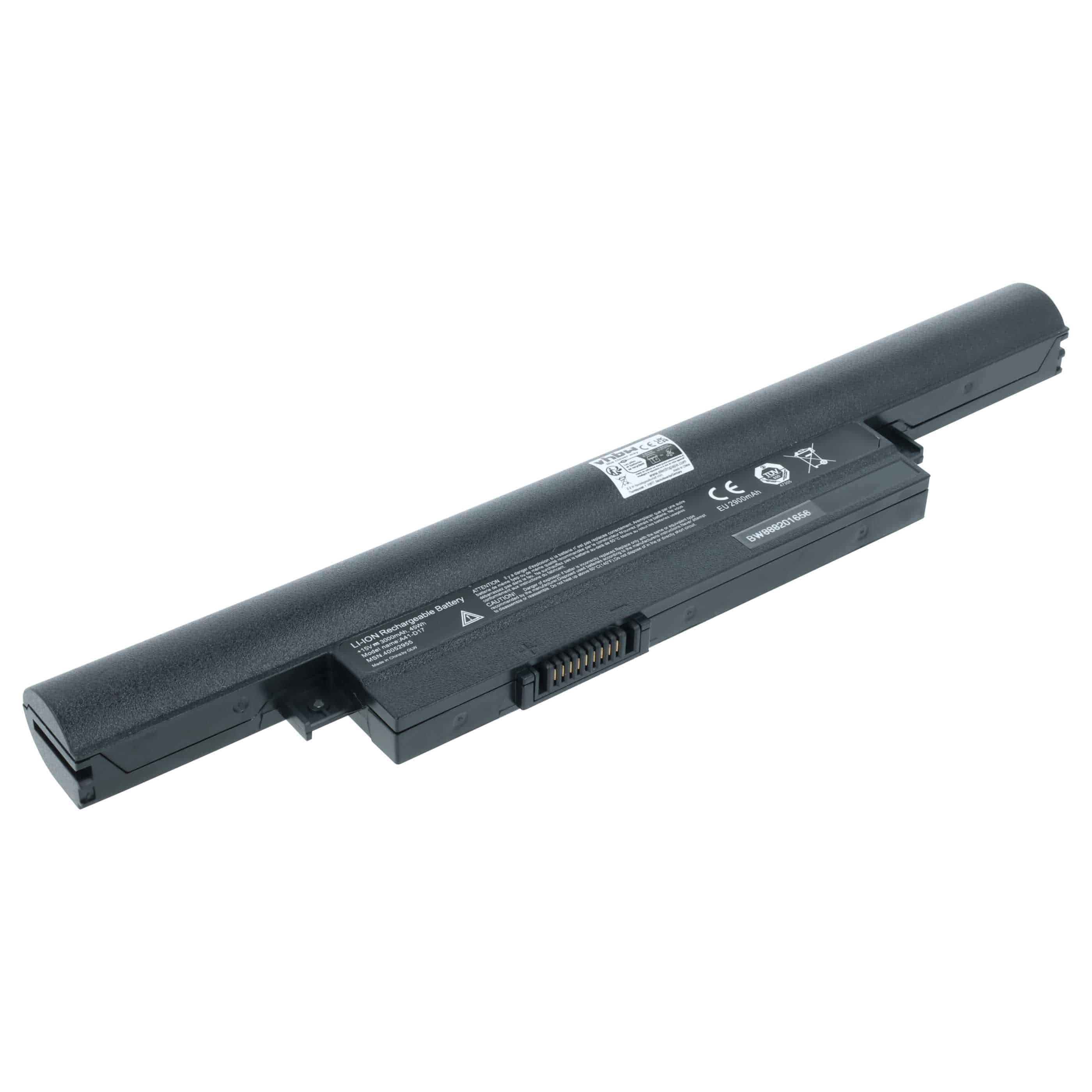Akumulator do laptopa zamiennik Medion 0B20-01D1000M, 40050714, 40053955 - 3000 mAh 15 V LiPo, czarny