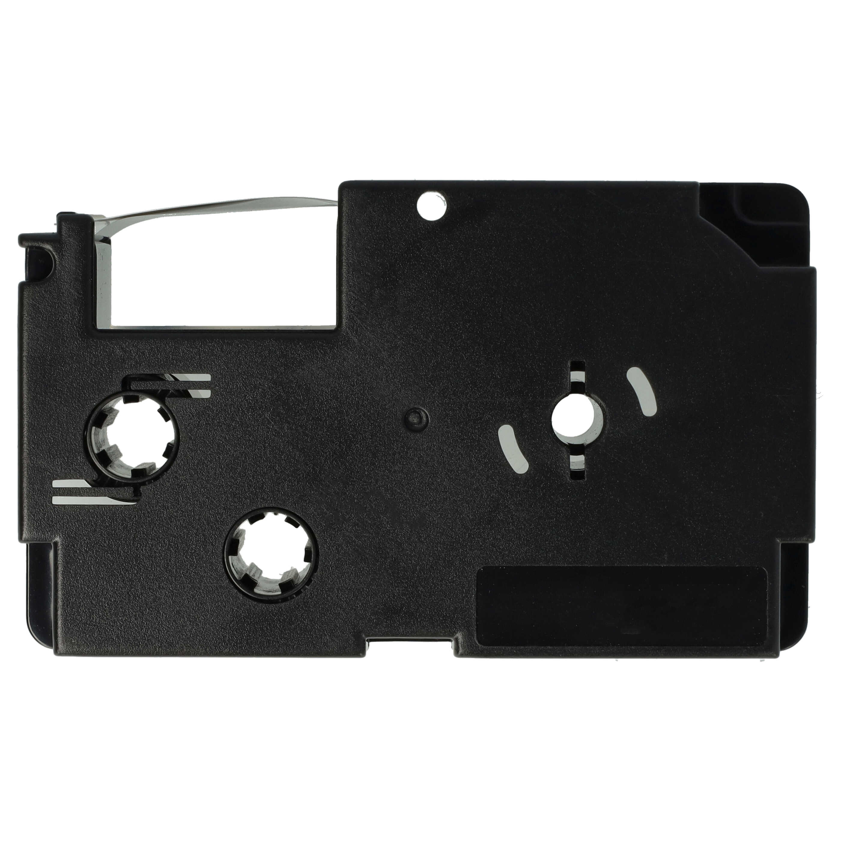 Casete cinta escritura reemplaza Casio XR-18WE, XR-18WE1 Negro su Blanco