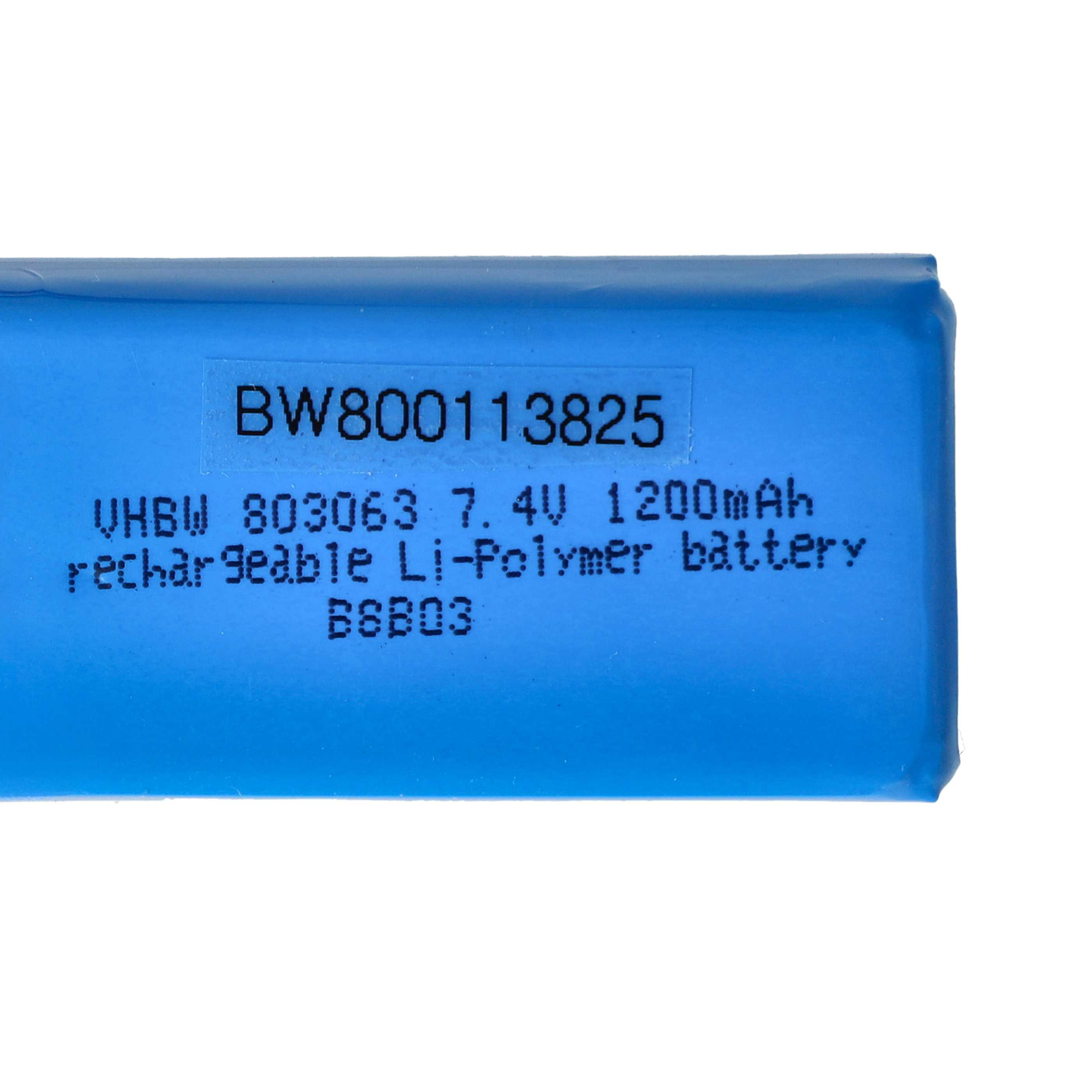 Batterie pour drone Wltoys, YiZhan / JJRC, MJX X6 Tarantula- 1200mAh 7,4V Li-ion