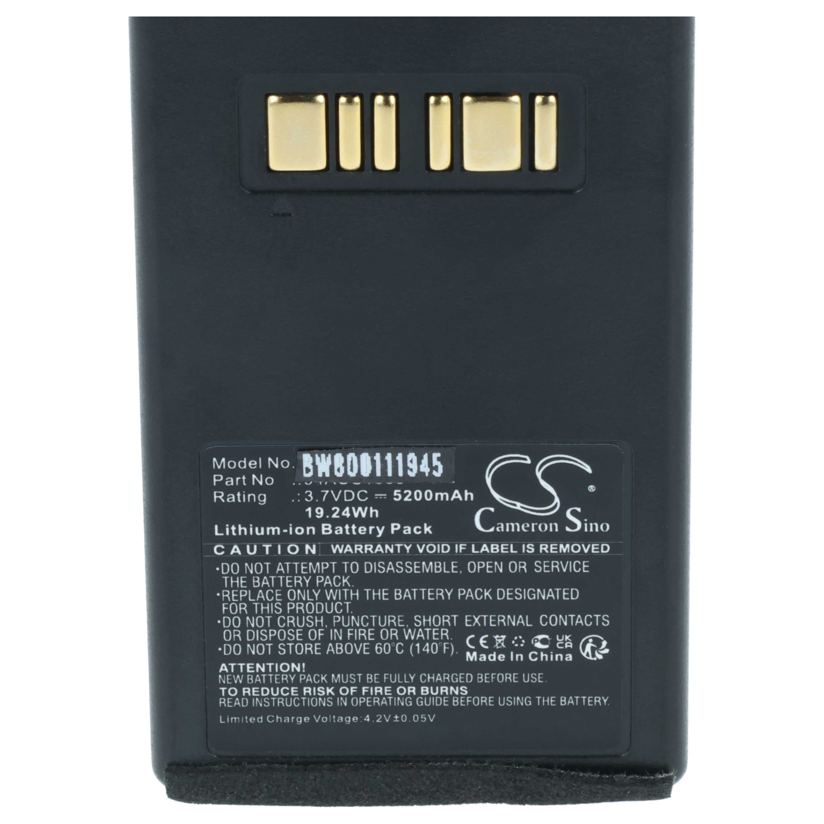 2x Batteries remplace Datalogic 94ACC1386, BT-26, BT-10 pour scanner de code-barre Datalogic - 5200mAh 3,7V