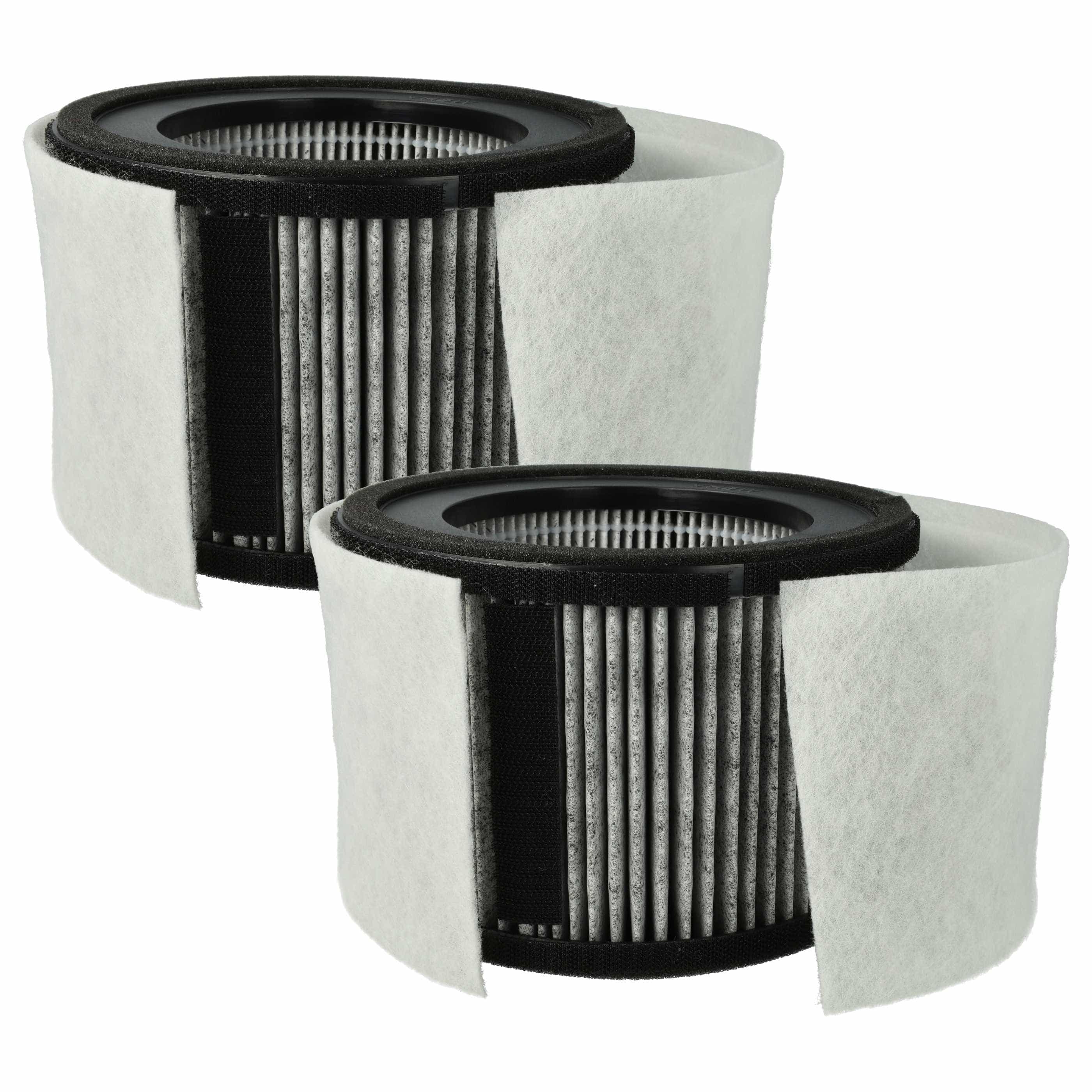 2x Filter replaces Leifheit / Soehnle 68129, 68106 Air Purifier - plastic