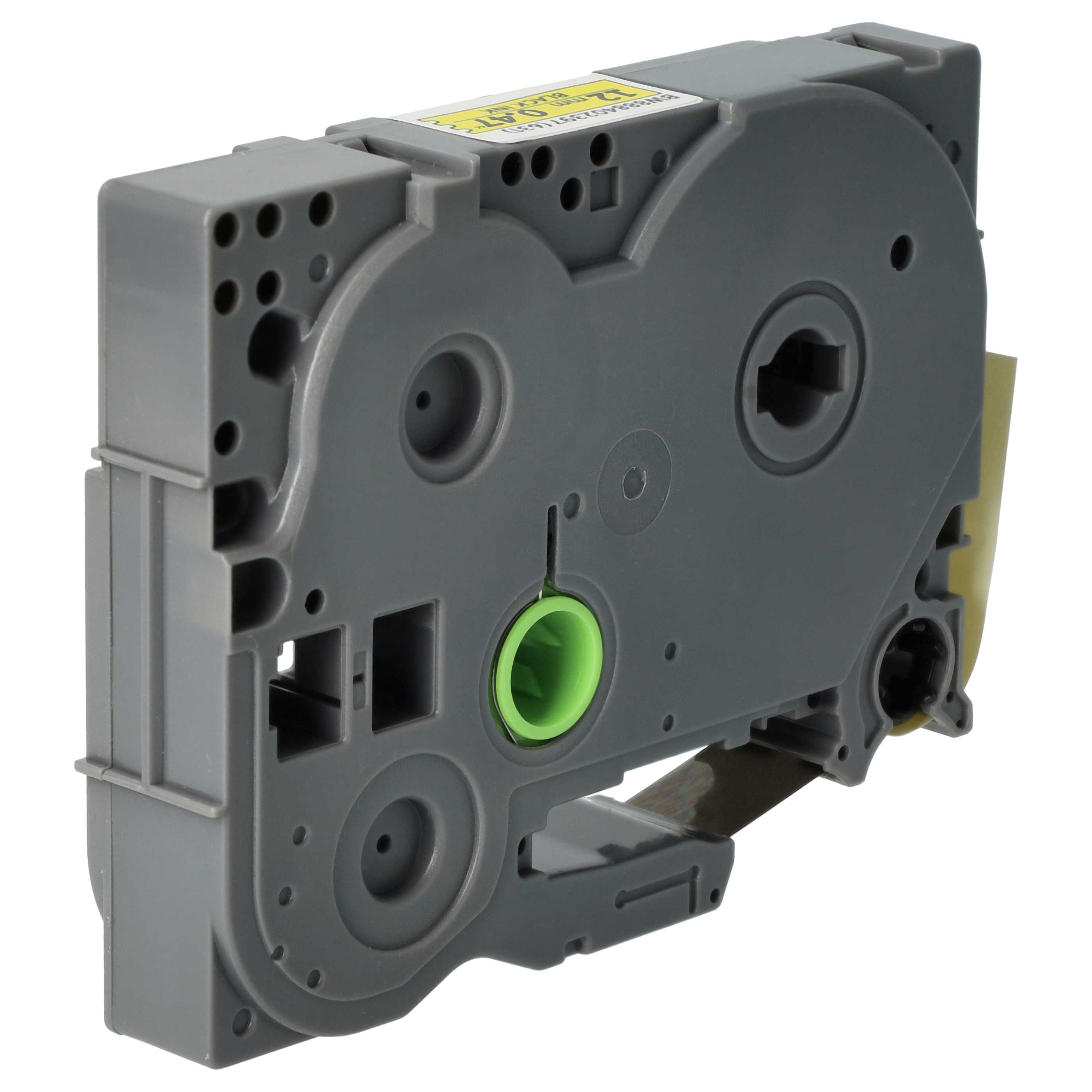 5x Label Tape replaces Brother TZE-631S - 12 mm Black to Yellow