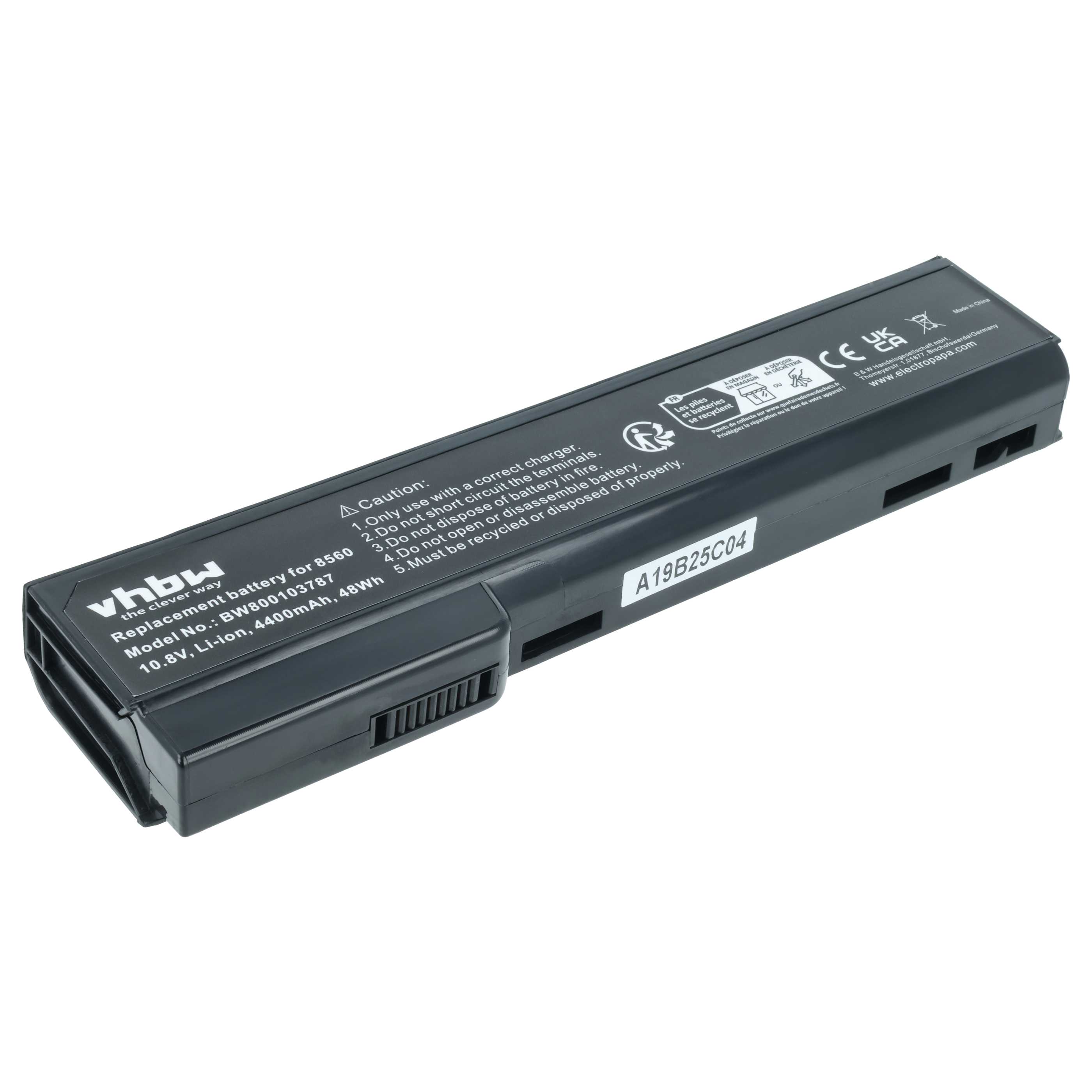 Batteria sostituisce HP 628368-241, 628368-251, 628368-421 per notebook - 4400mAh 11,1V Li-Ion nero
