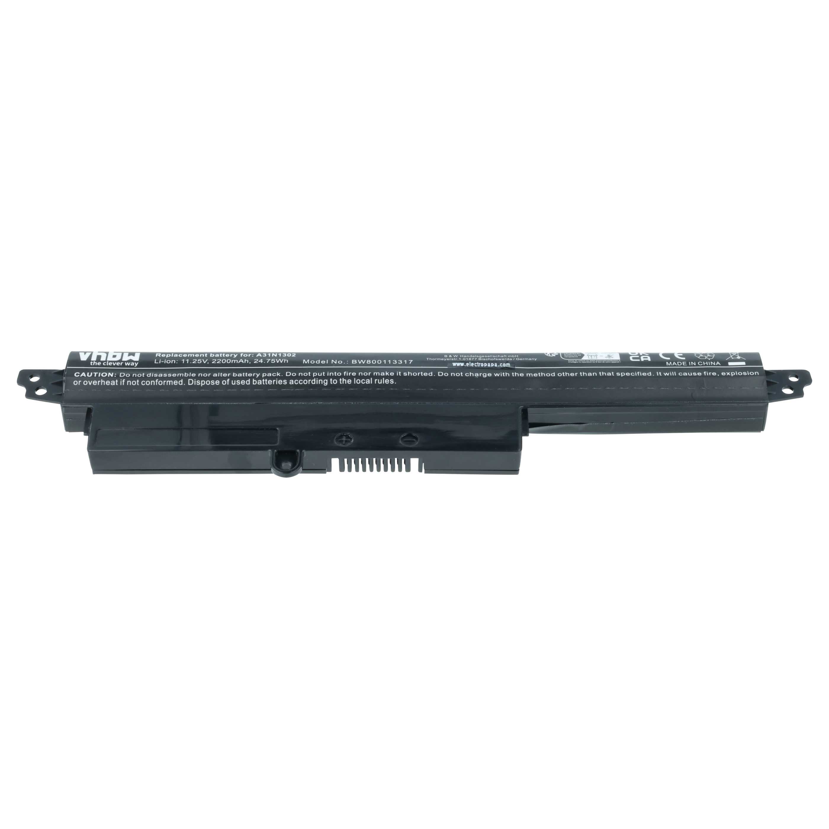 Akumulator do laptopa zamiennik Asus 1566-6868, 0B110-00240100E, A31LM9H - 2200 mAh 11,25 V Li-Ion, czarny