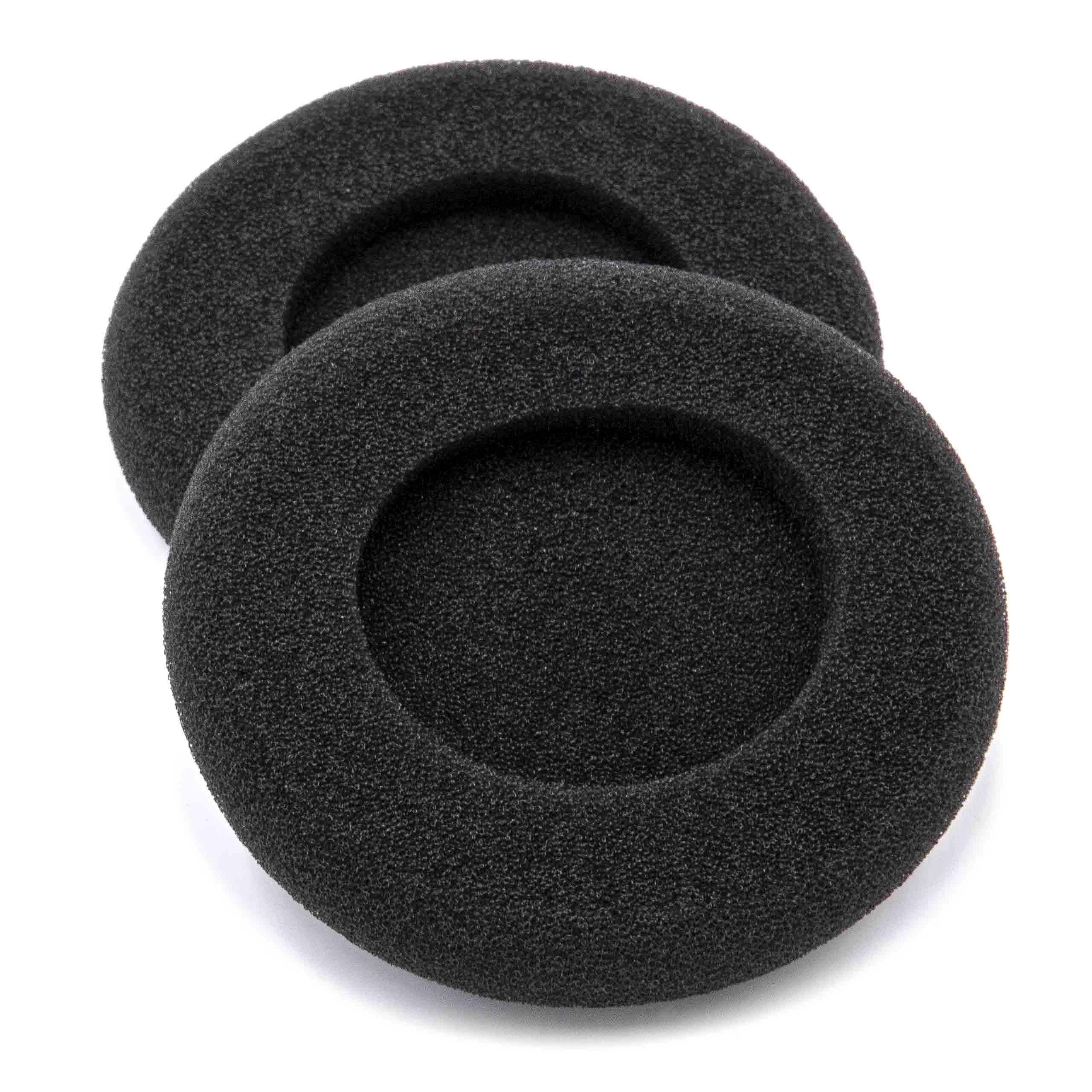 2x Ear Pads suitable for Sennheiser / Koss ATH ES5 VM55 Headphones etc. - foam
