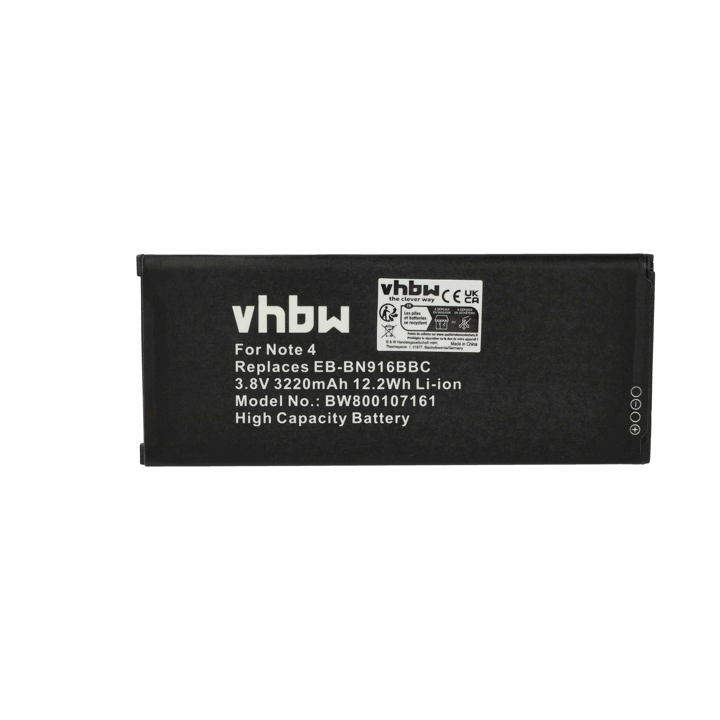 Akumulator do telefonu smartfona zamiennik Samsung EB-BN910BBK, EB-BN910BBE - 3220 mAh 3,85 V Li-Ion