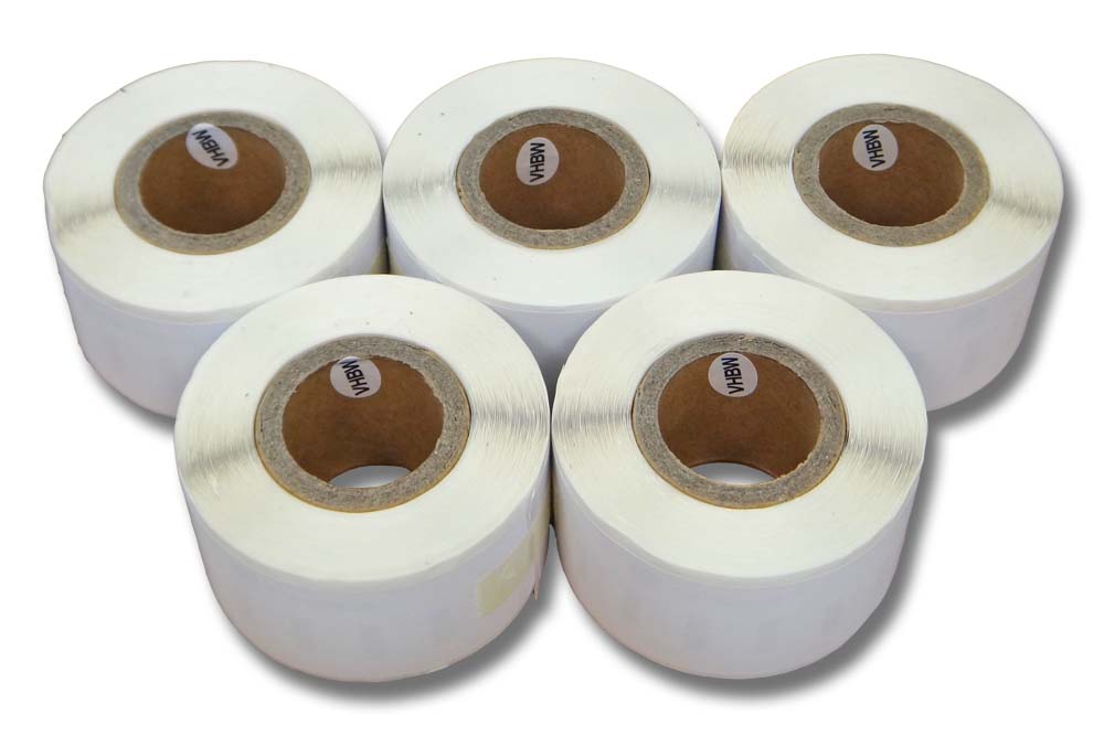 5x Labels replaces Dymo 99010 for Labeller - 28 mm x 89 mm