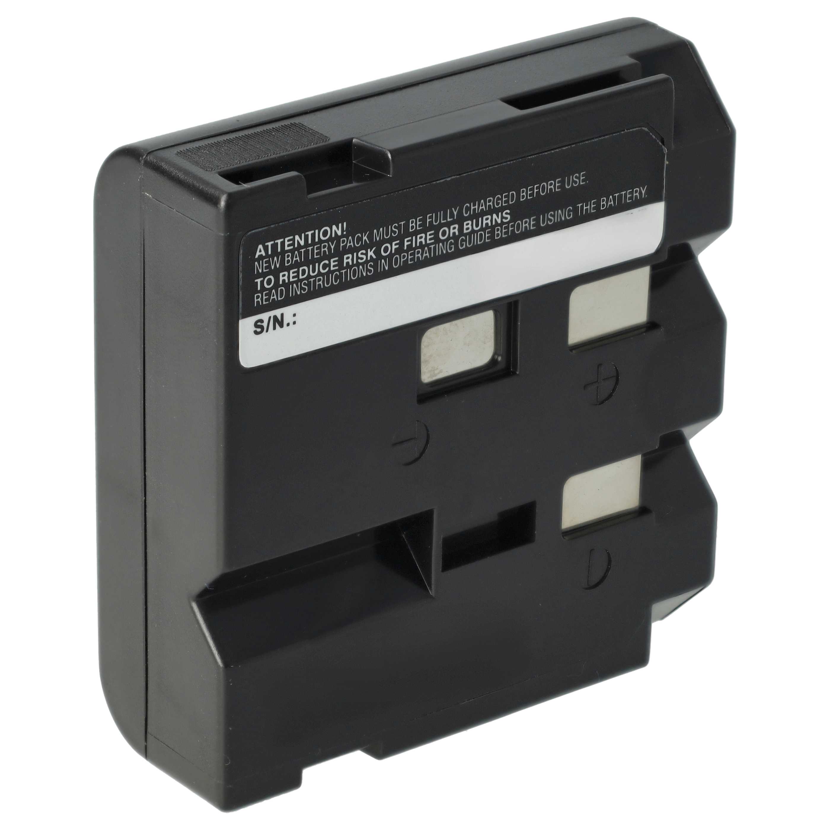 Videokamera-Akku (2 Stück) als Ersatz für Sharp BT-H21U, BT-H21, BT-H22, BT-H22U für Sharp - 2700mAh 3,6V NiMH