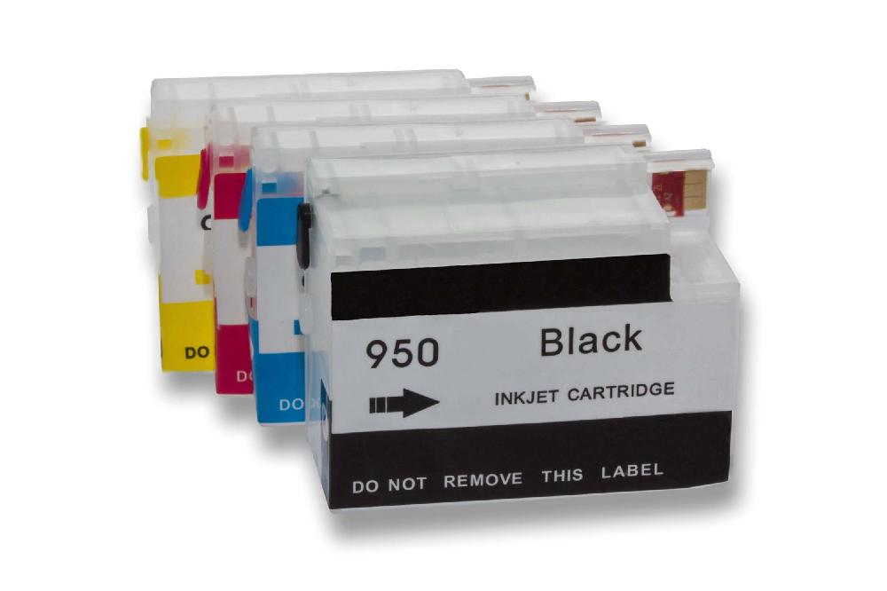 4x Ink Cartridge replaces HP 950, 951, 950XL, 951XL for HPPrinter CISS - B/C/M/Y + Chip