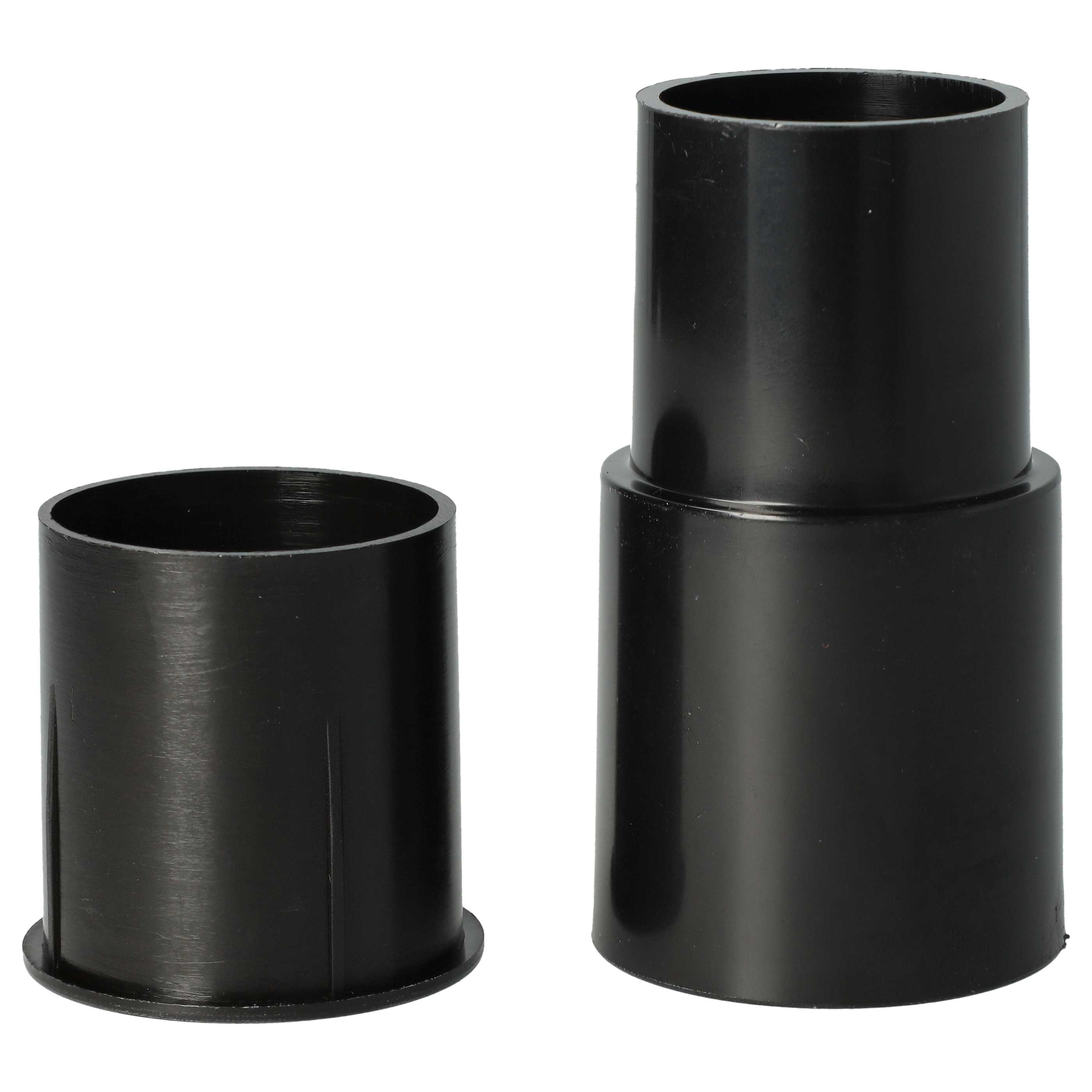 2x Adaptador para diversas aspiradoras como AEG, Philips, etc. - ⌀ 32 a 35 mm, negro