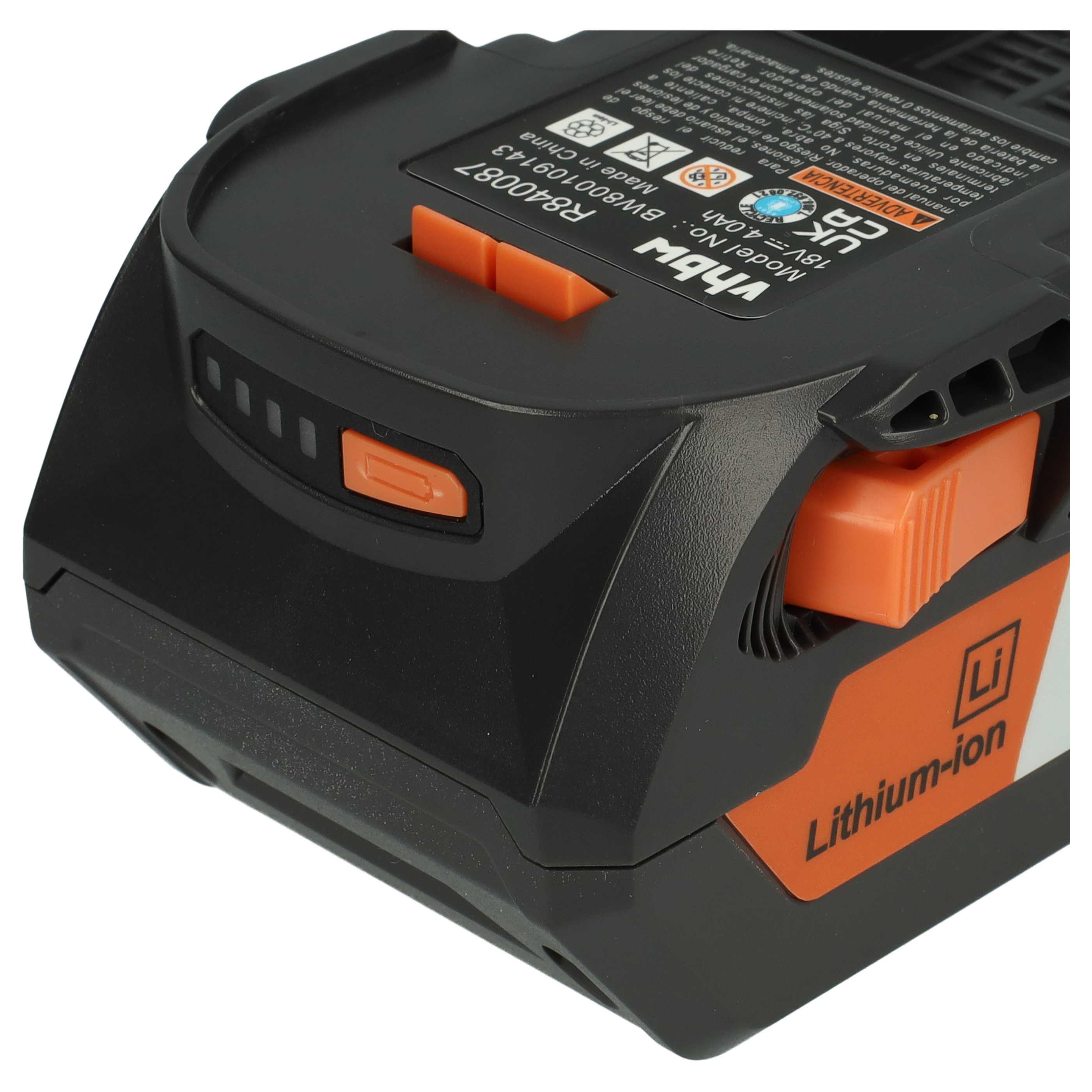 Batterie (2 pcs.) remplace AEG B1814, B1817G, B1814G, B1817, L1815 outil électrique Ridgid - 4Ah 18V Li-ion