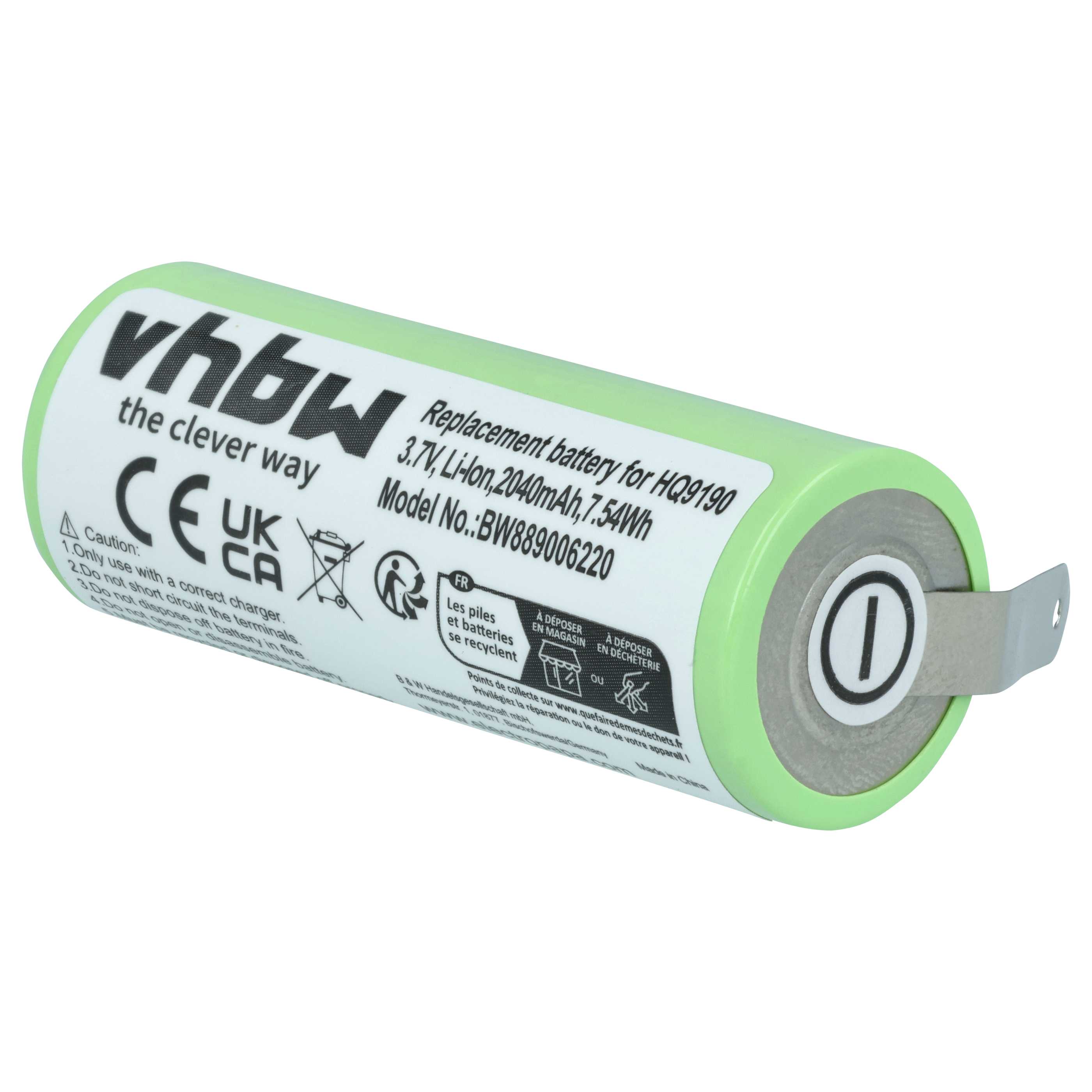 Akumulator do maszynki do strzyżenia zamiennik Philips 4222-036-06410, 036-11290 - 2040 mAh 3,7 V Li-Ion