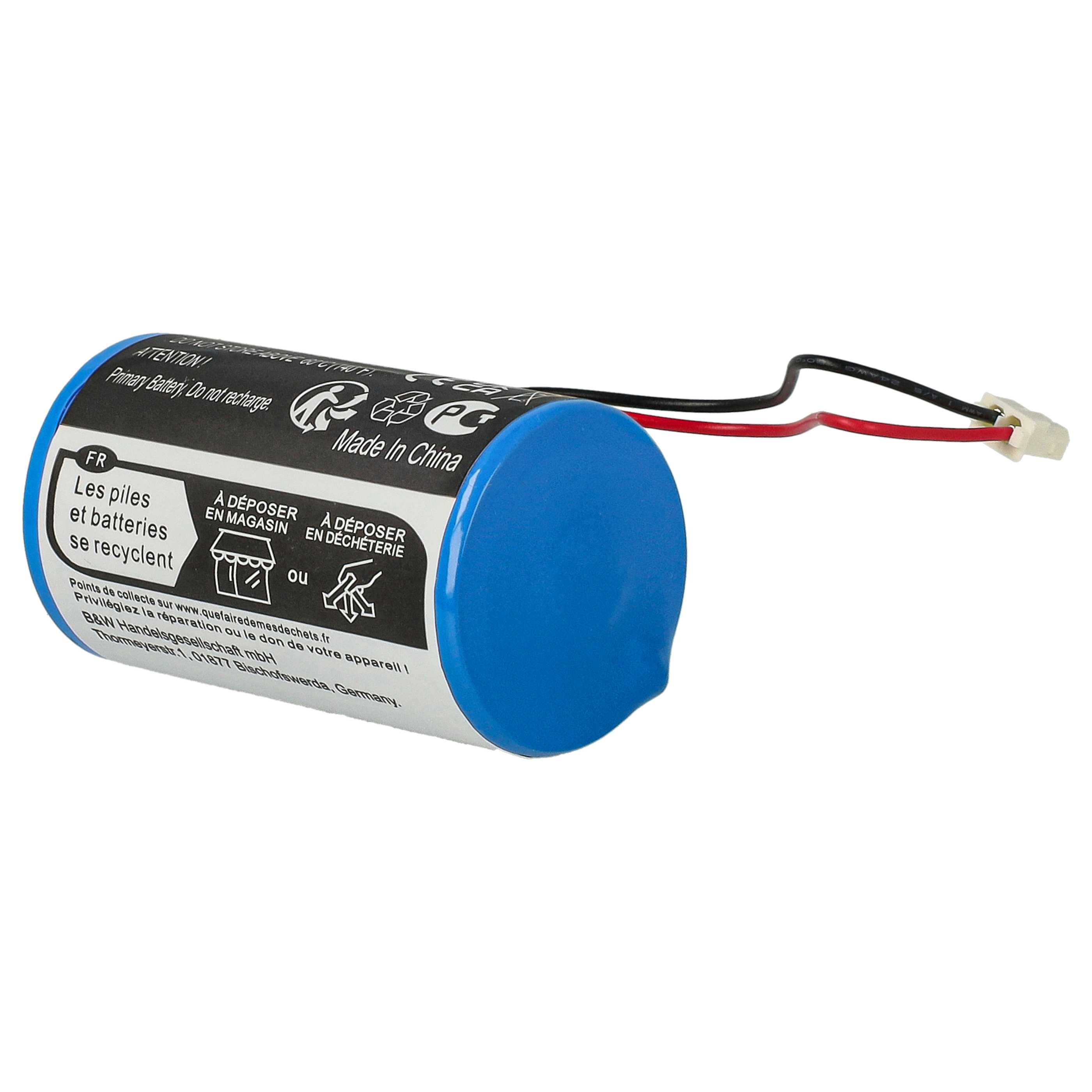 2x Bateria do alarmu zamiennik Visonic 0-9912-K, ER34615M, ER34615M/W200, 88030498 - 14500 mAh 3,6 V Li-SOCl2