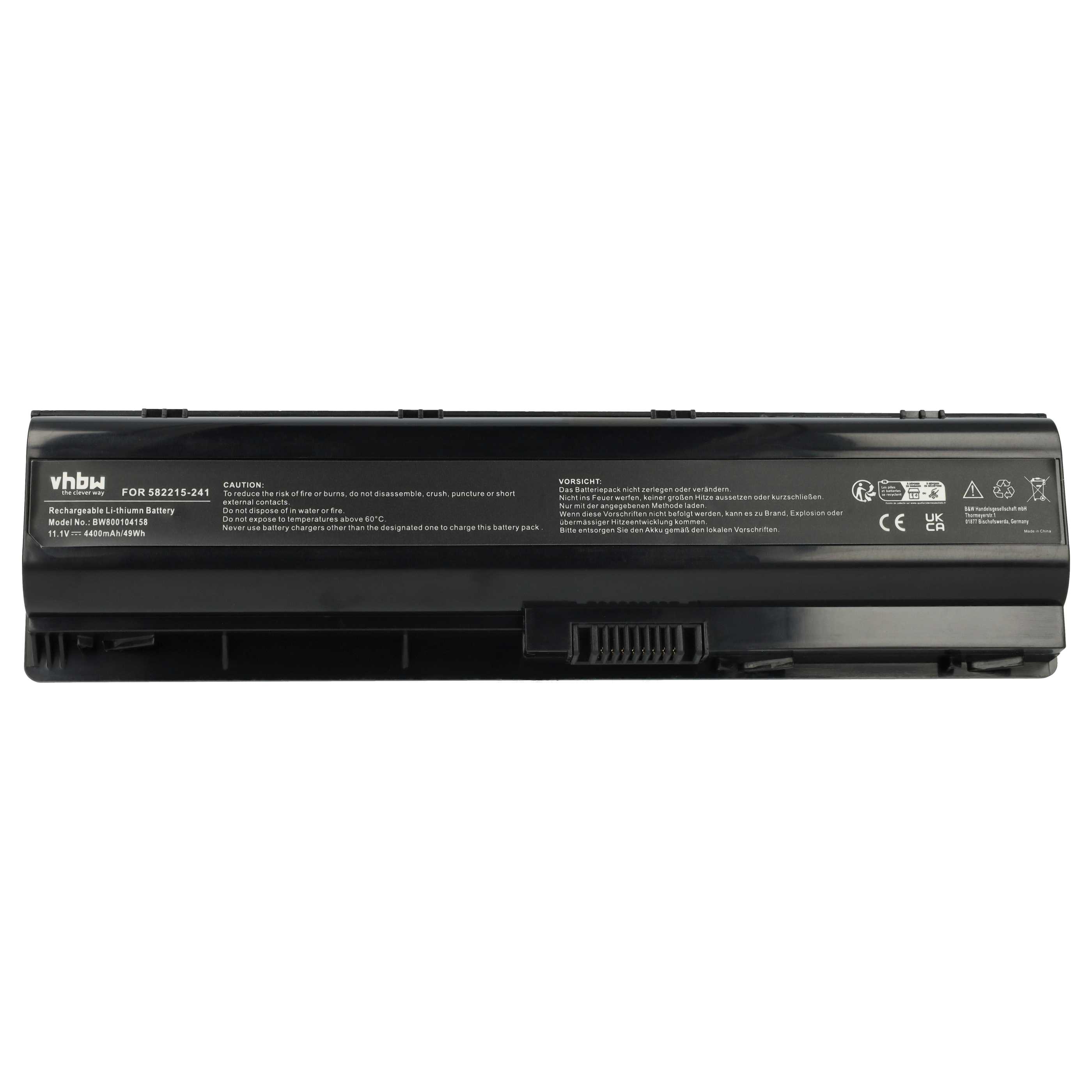 Akumulator do laptopa zamiennik HP HSTNN-DB0Q, 586021-001, 582215-241 - 4400 mAh 11,1 V Li-Ion, czarny