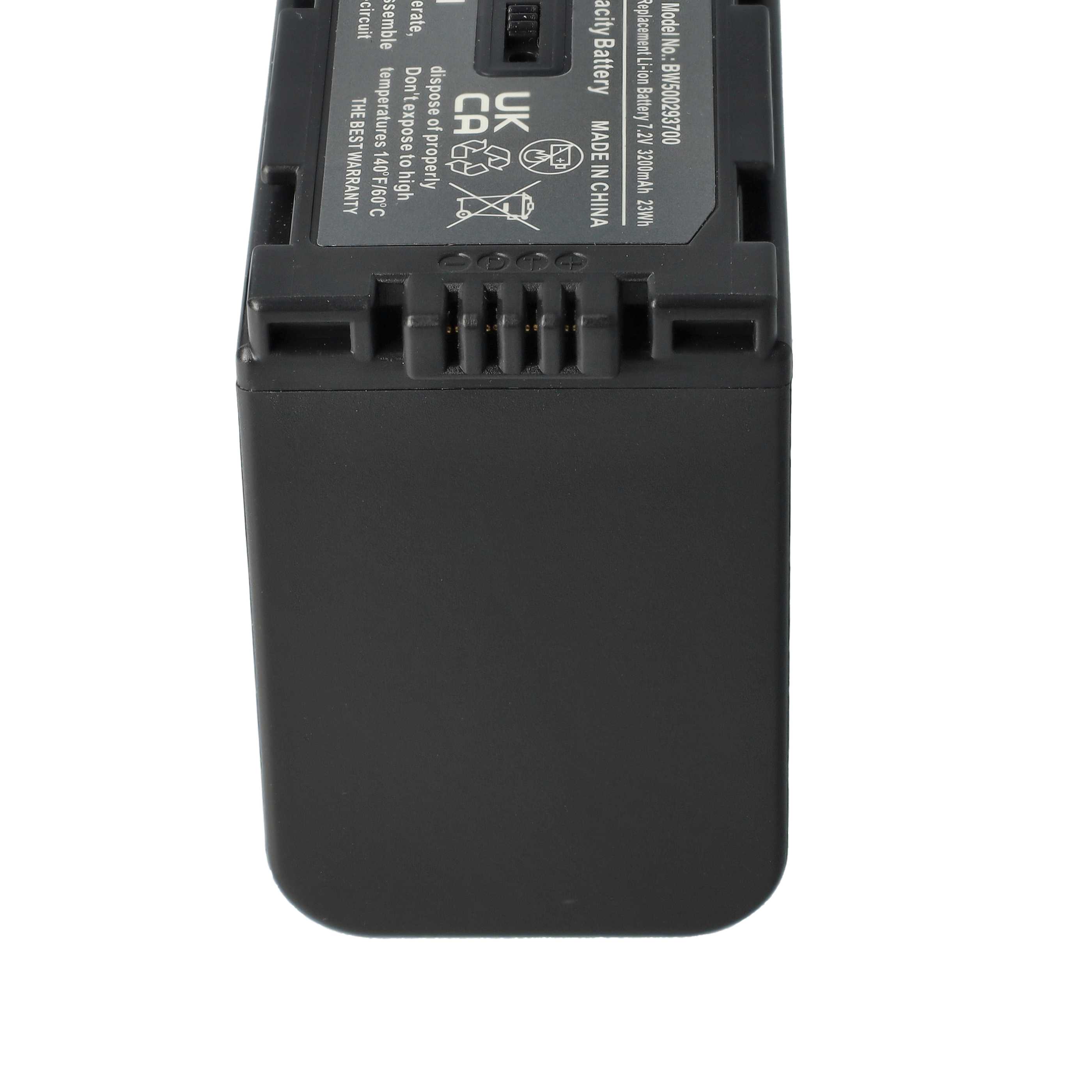 Videocamera Battery replaces Hitachi DZ-BP16, DZ-BP28 - 3200 mAh 7.2 V Li-Ion