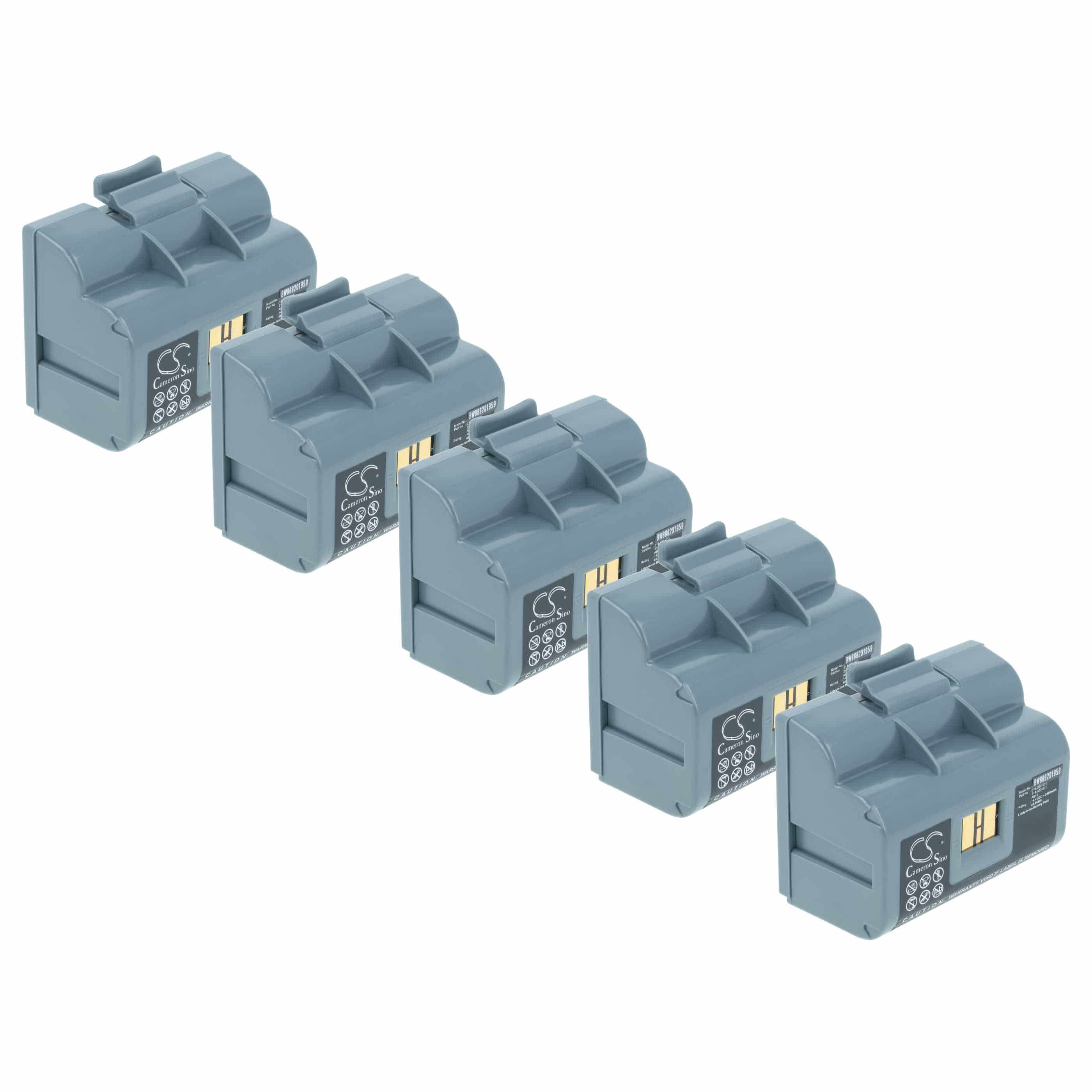 Printer 5x Battery replaces Intermec 318-026-001, 318-026-003, 318-026-004 - 3400 mAh 14.4 V Li-Ion