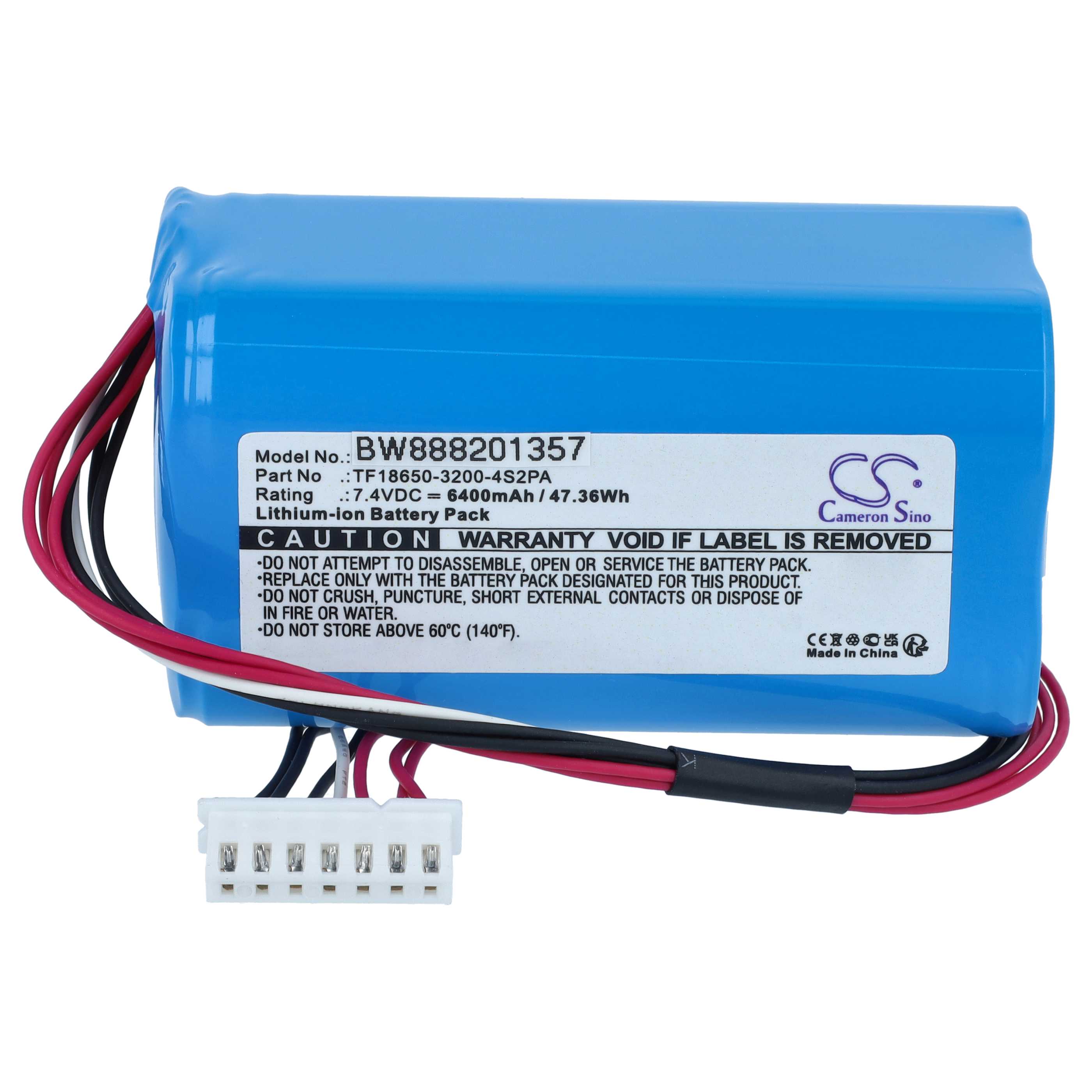 Battery replaces Marshall C196A1 for Marshall Loudspeaker - Li-Ion 6400 mAh