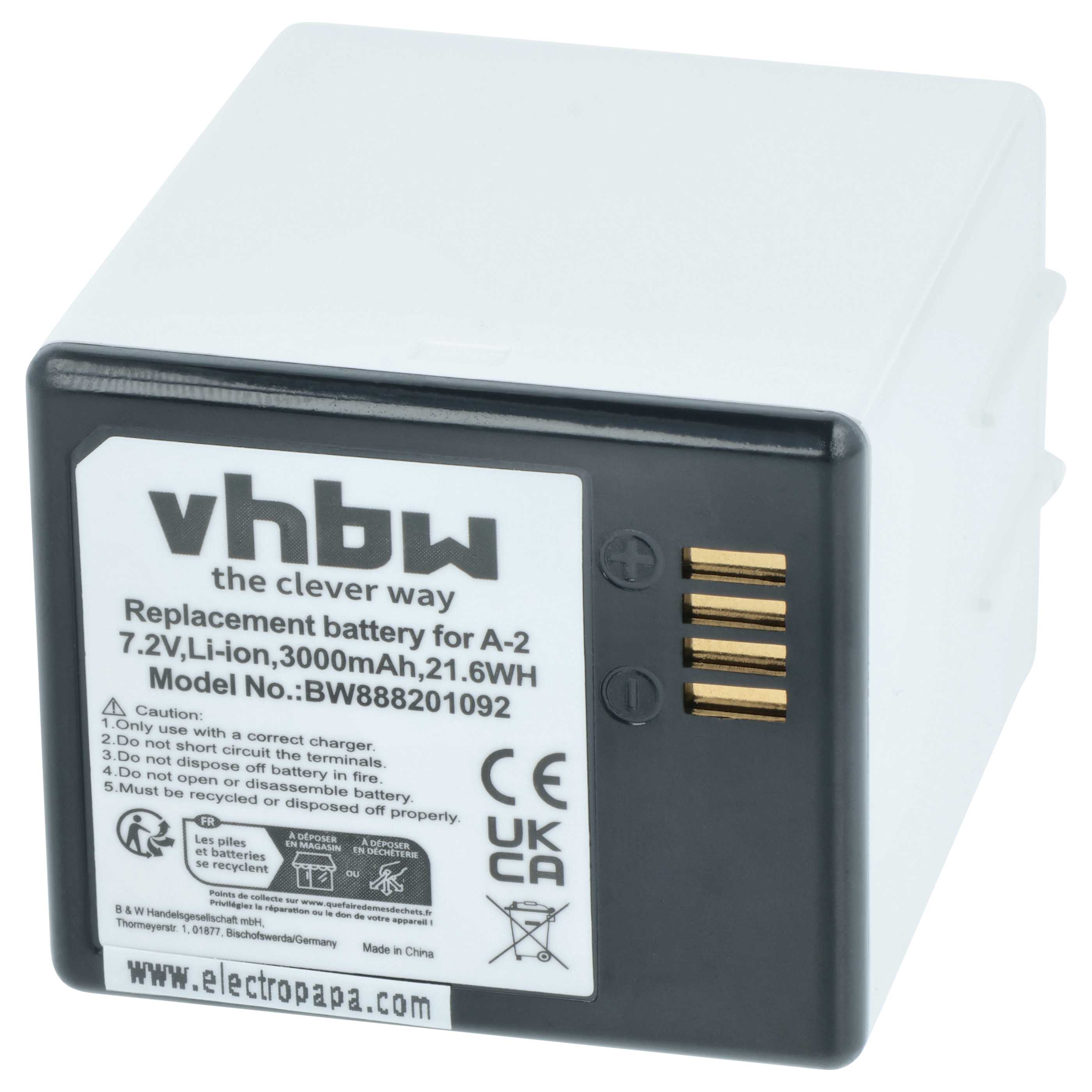 Security Camera 2x Battery replaces Arlo A-2 - 3000 mAh 7.2 V Li-Ion