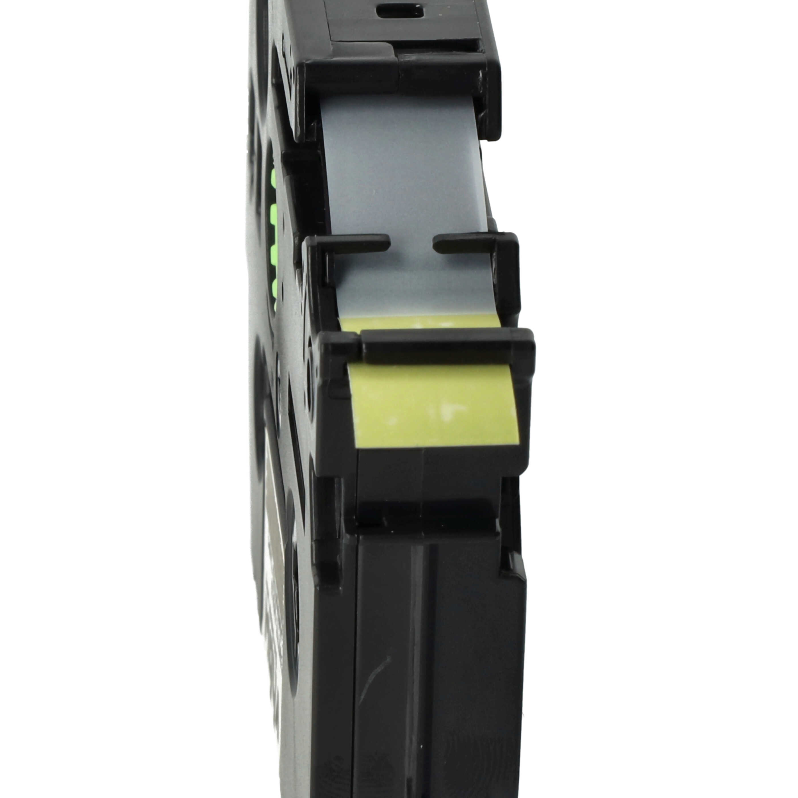 Label Tape replaces Brother TZE-MQ831 - 12 mm Black to Matt-Gold