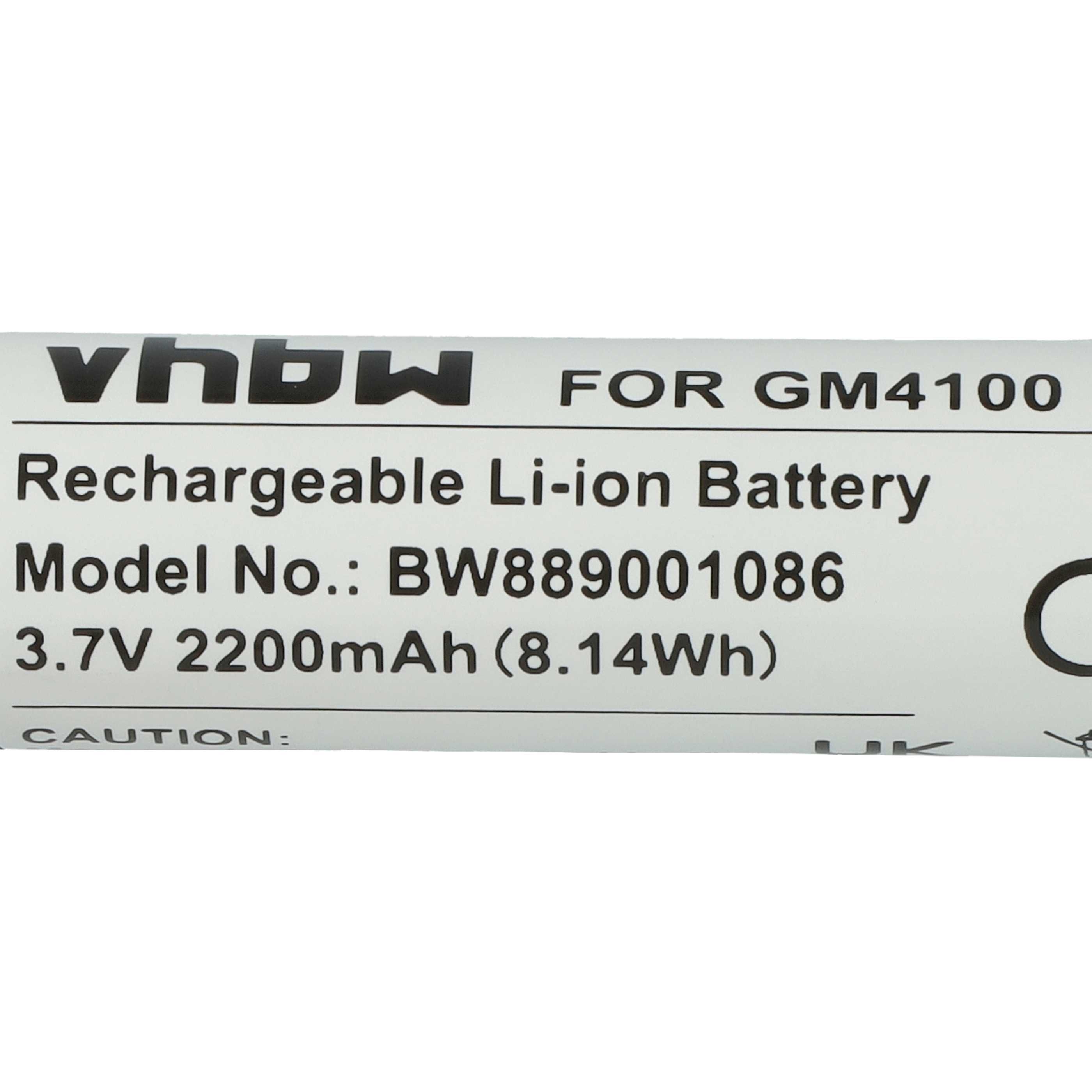 5x Battery replaces Datalogic 128000894, BT-8, RBP-4000 for Datalogic Barcode Scanner POS - 2200 mAh 3.7 V