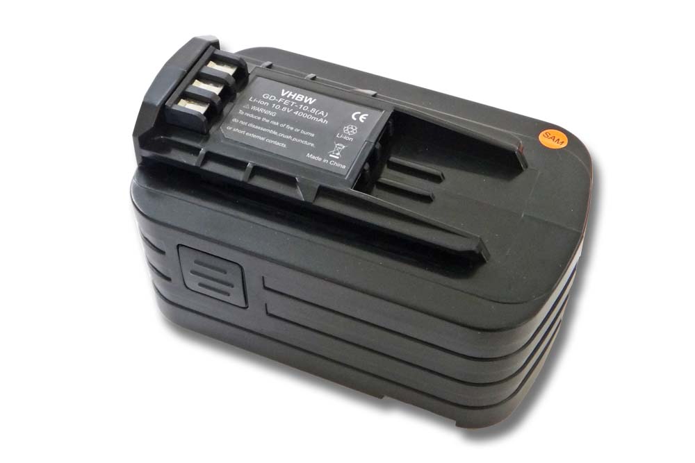 Batterie remplace Festo / Festool 495479, 494831, BPS12 LI pour outil électrique - 4000 mAh, 10,8 V, Li-ion