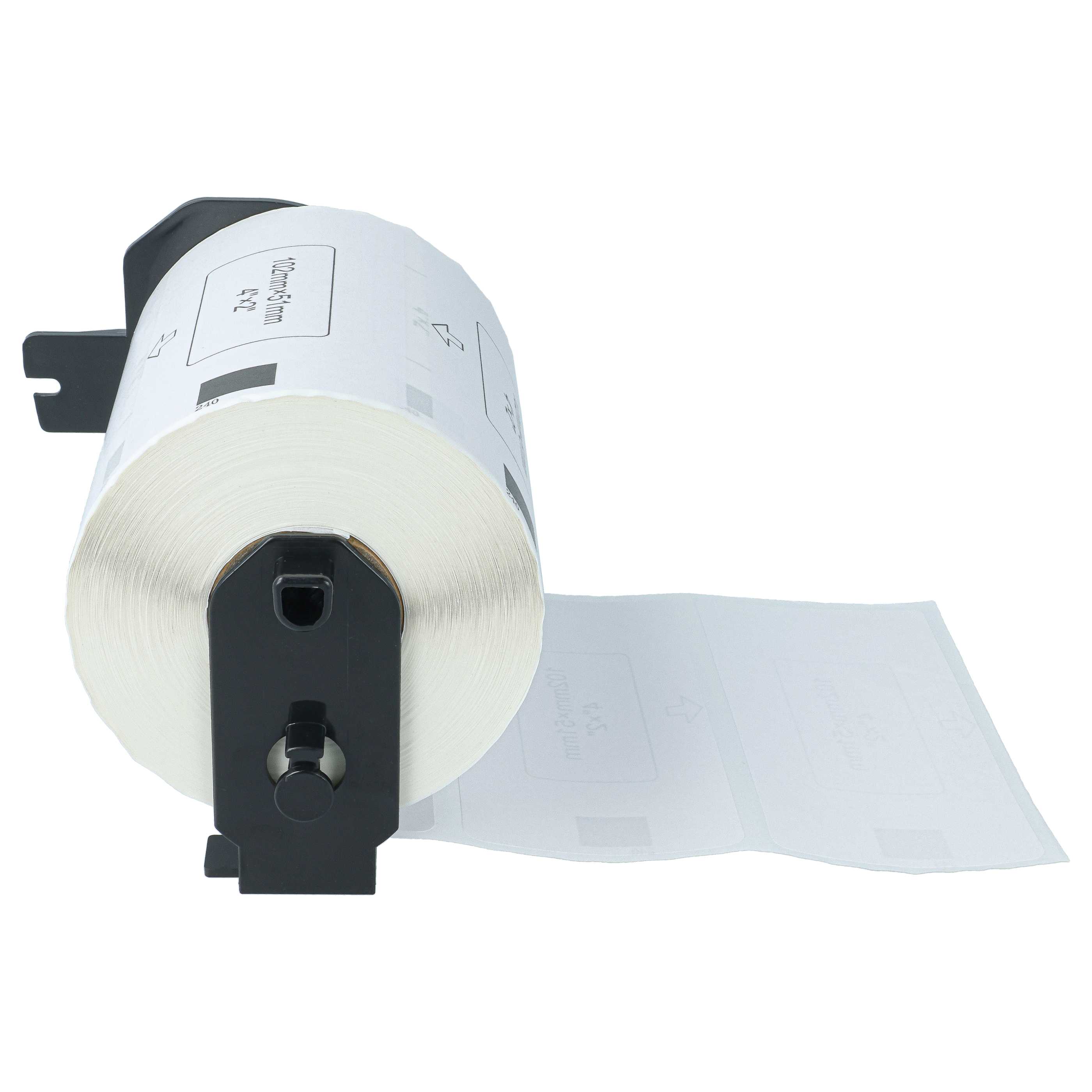 Étiquette remplacent Brother DK-11240 pour imprimante étiqueteuse - 102mm x 51mm + support