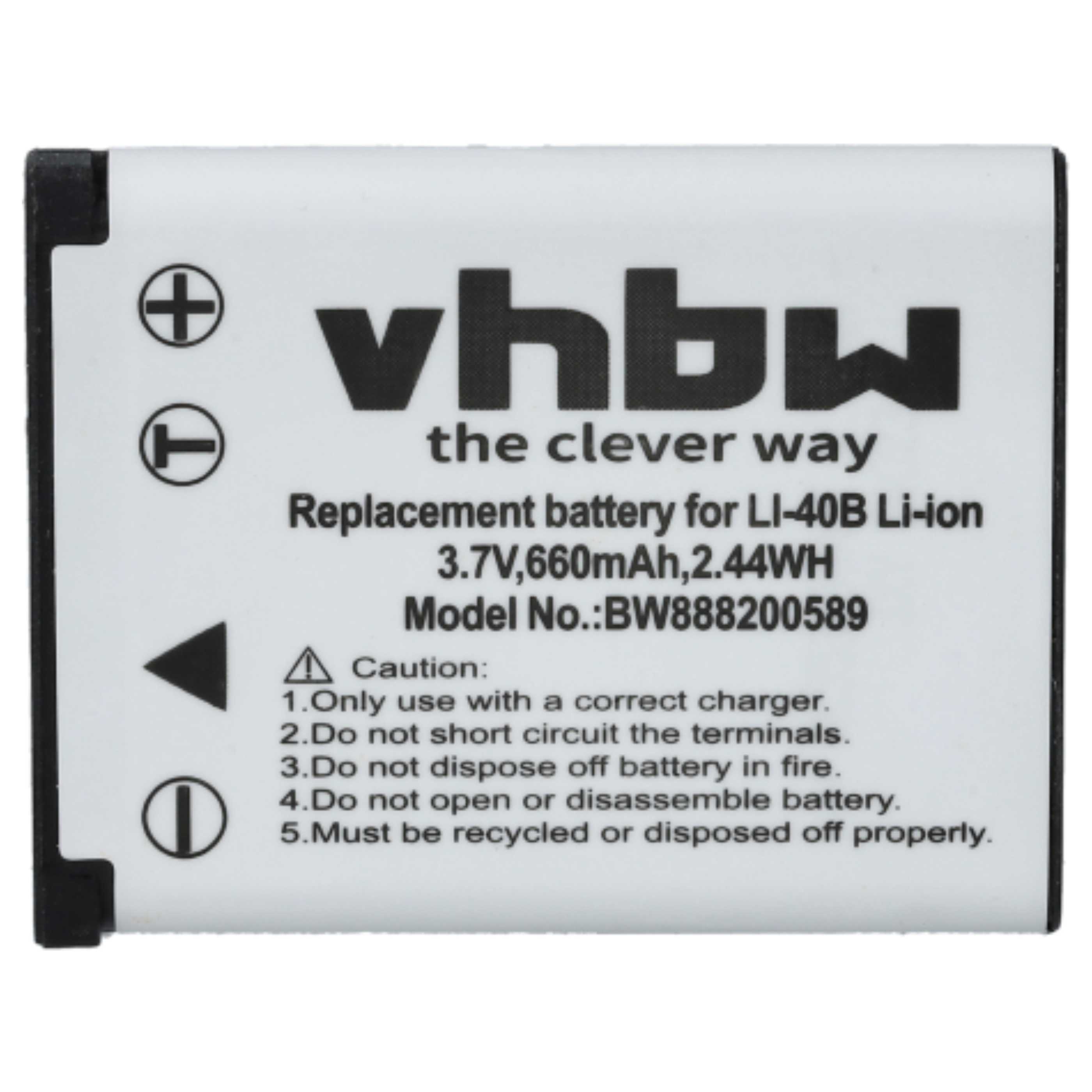 Kamera-Akku (2 Stück) als Ersatz für BenQ DLI216 für Bosch - 660mAh 3,7V Li-Ion