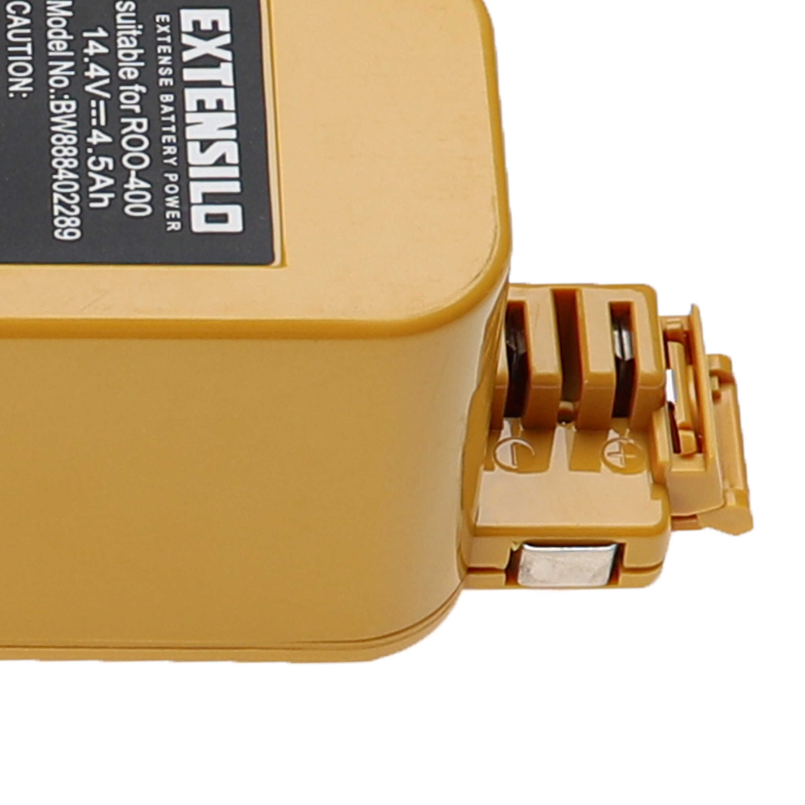 Batteria sostituisce APS 4905, NC-3493-919, 11700, 17373 per aspirapolvere iRobot - 4500mAh 14,4V NiMH giallo