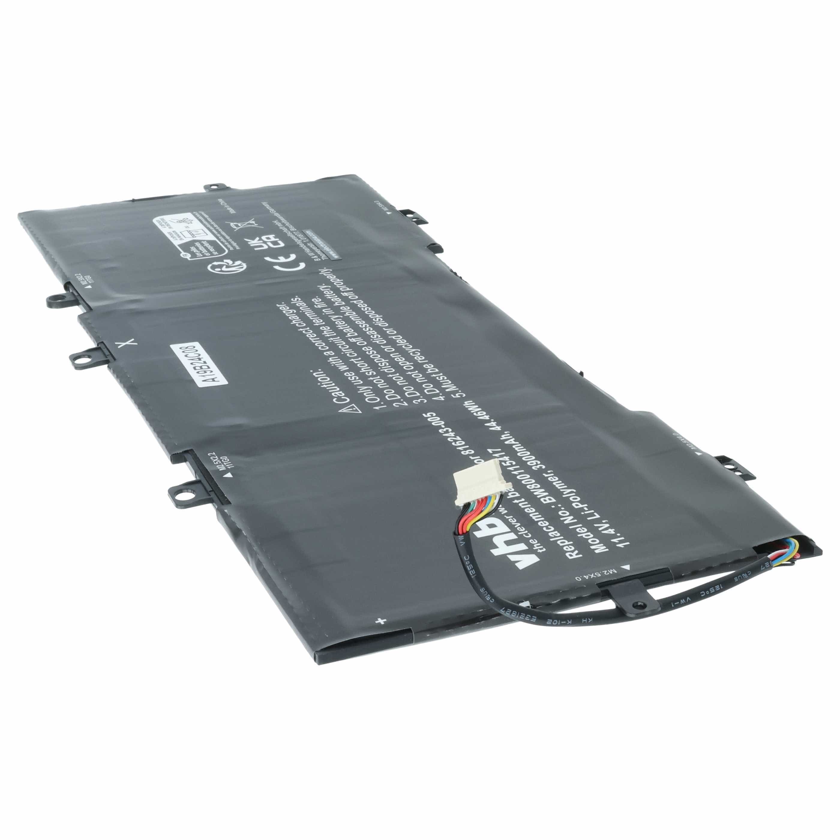 Akumulator do laptopa zamiennik HP 816497-1C1, 816238-850, 816243-005 - 3900 mAh 11,4 V LiPo, czarny