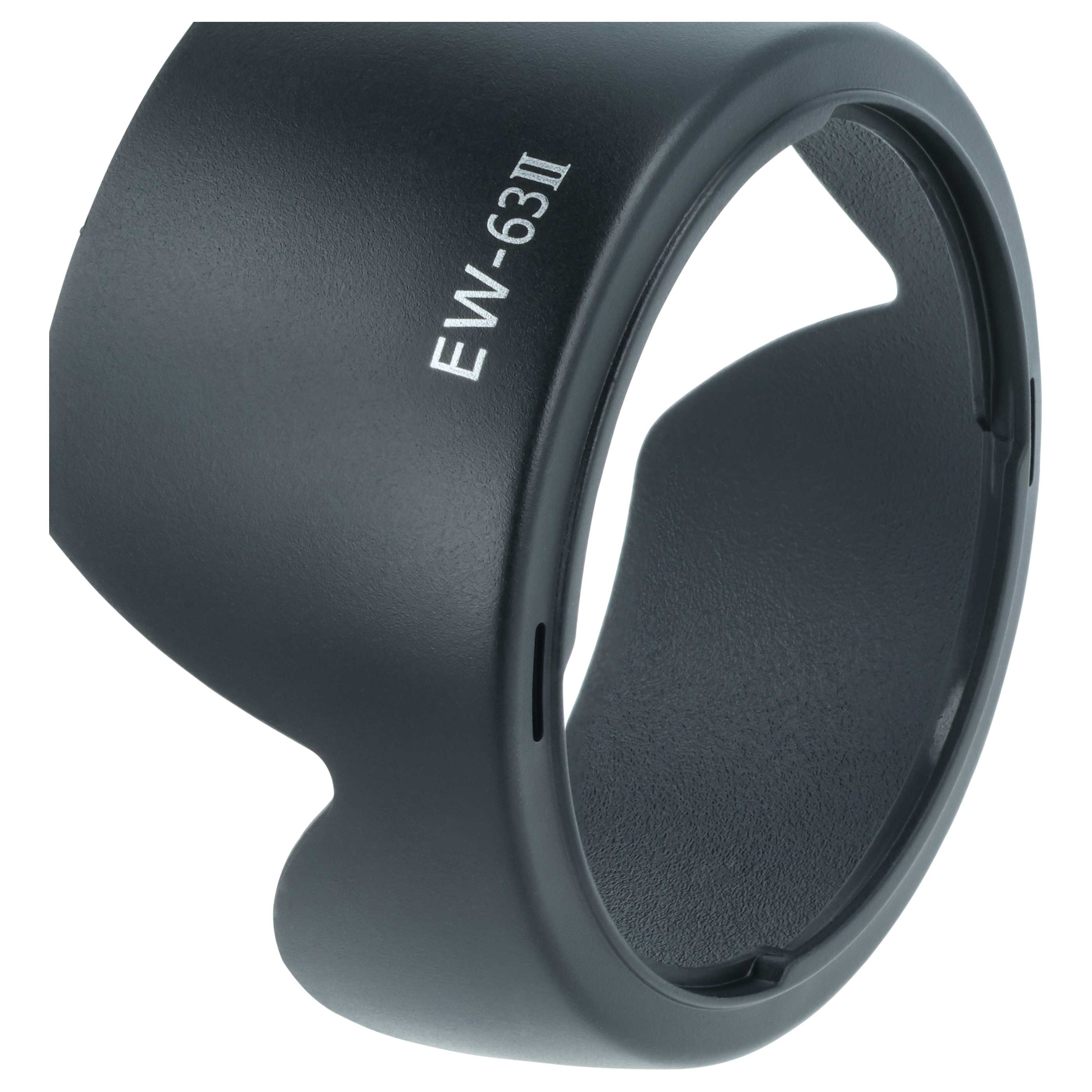 Lens Hood replaces Canon EW-63 II for Canon Lens with 58 mm Diameter, plastic, black