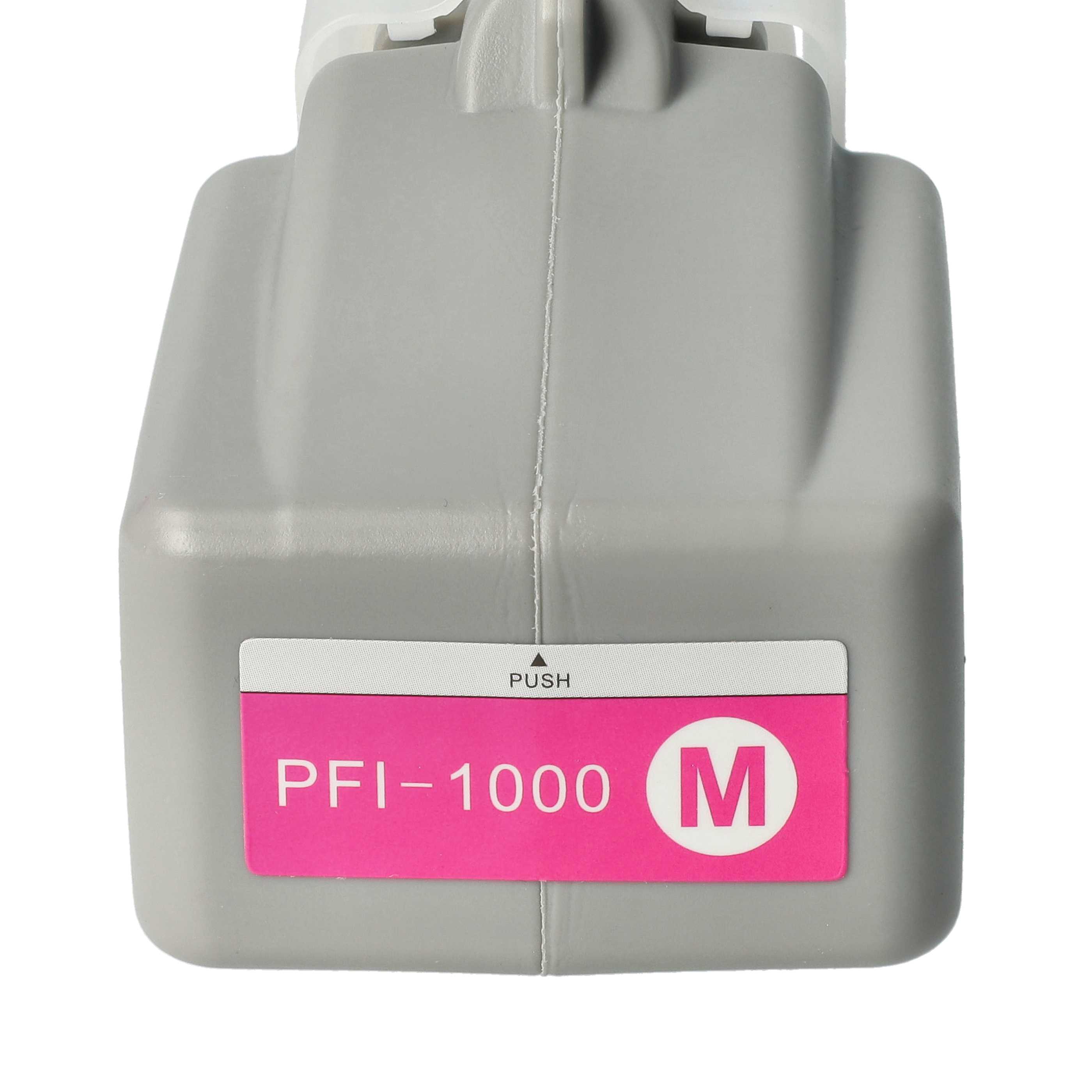 Ink Cartridge as Exchange for Canon PFI-1000M, PFI-1000 M for Canon Printer - Magenta 80 ml + Chip