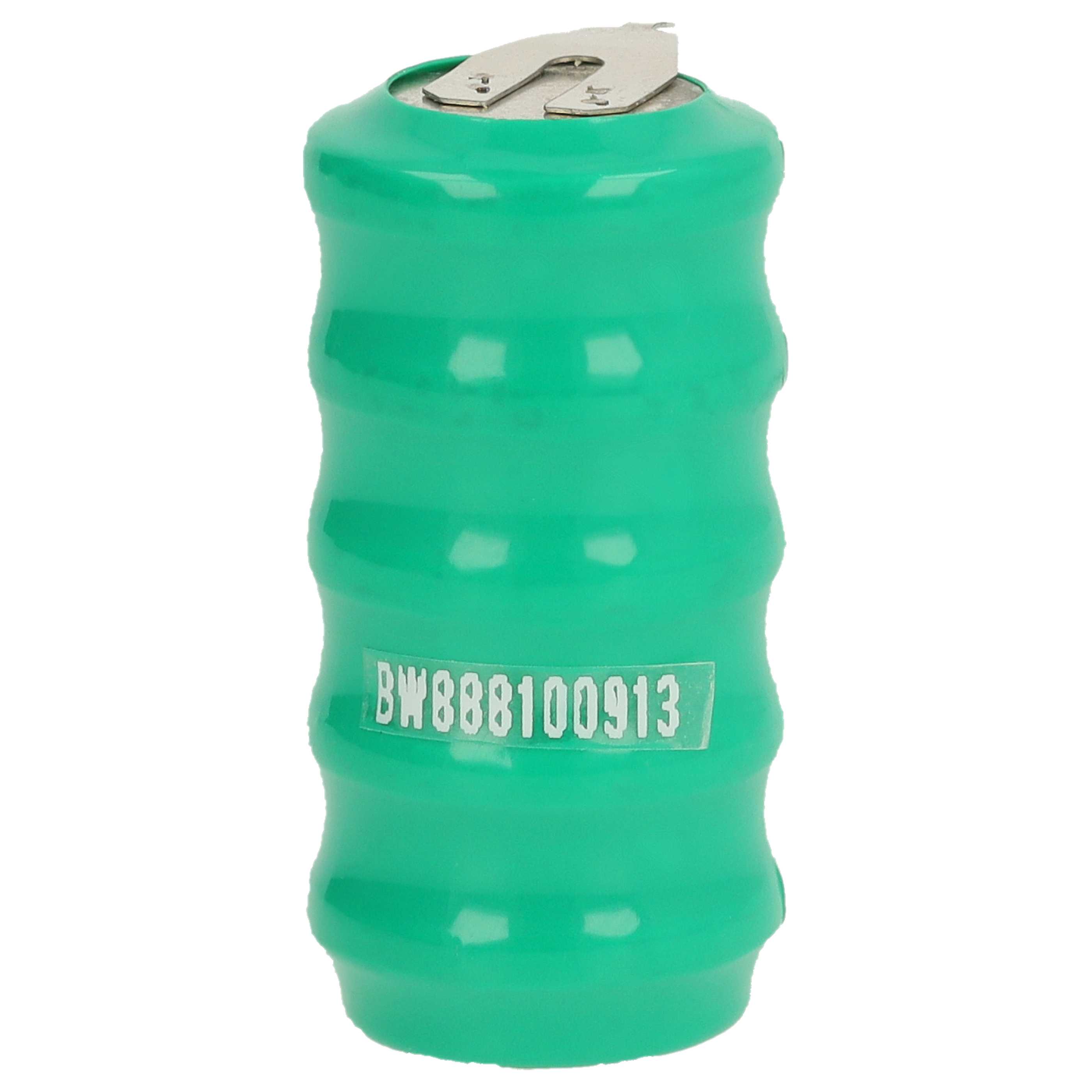 Button Cell Battery Type V80H 3 Pins for Model Building Solar Lamps etc. - 80 mAh 6 V NiMH