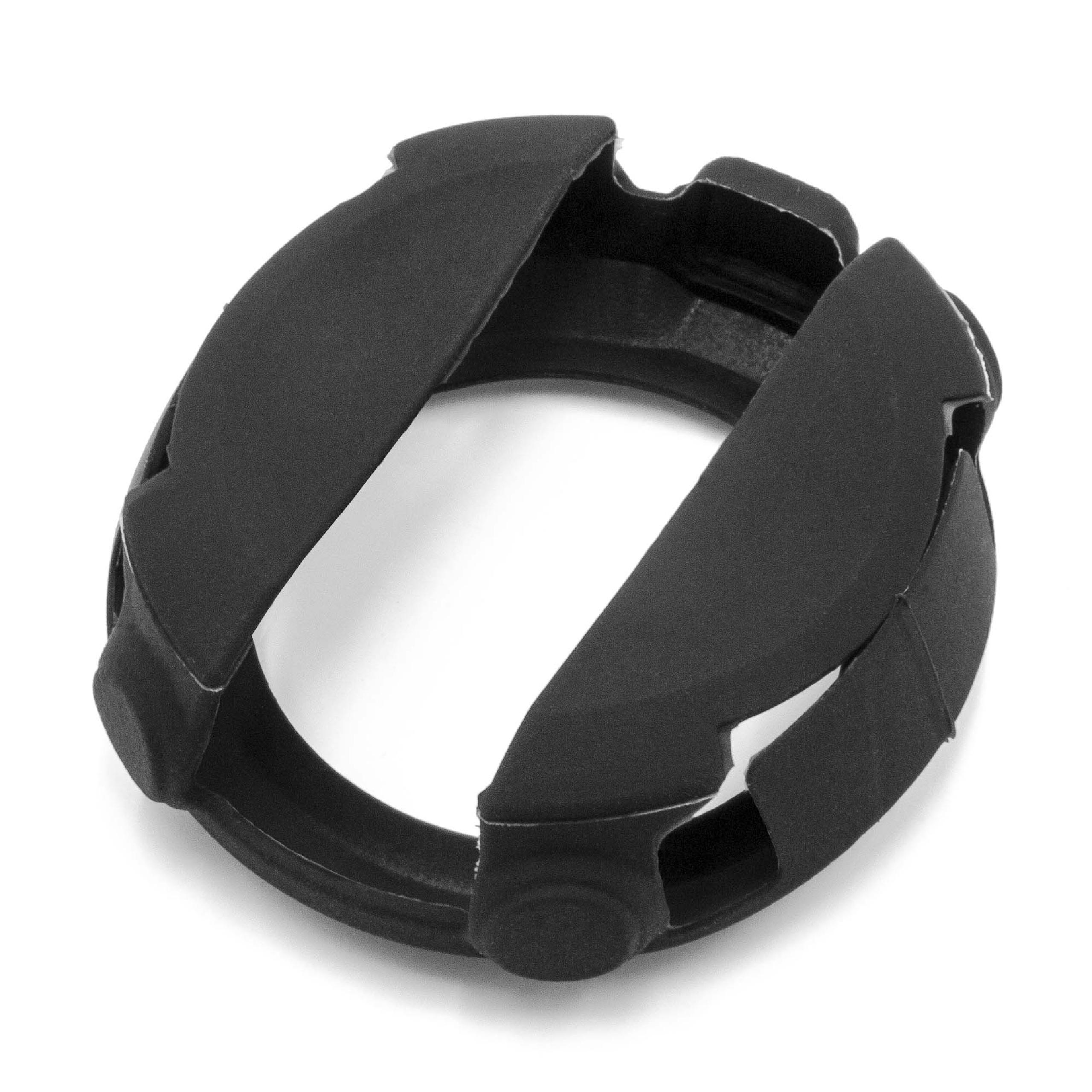 Case suitable for Garmin D2 Bravo Fitnesstracker - Cover Black Silicone