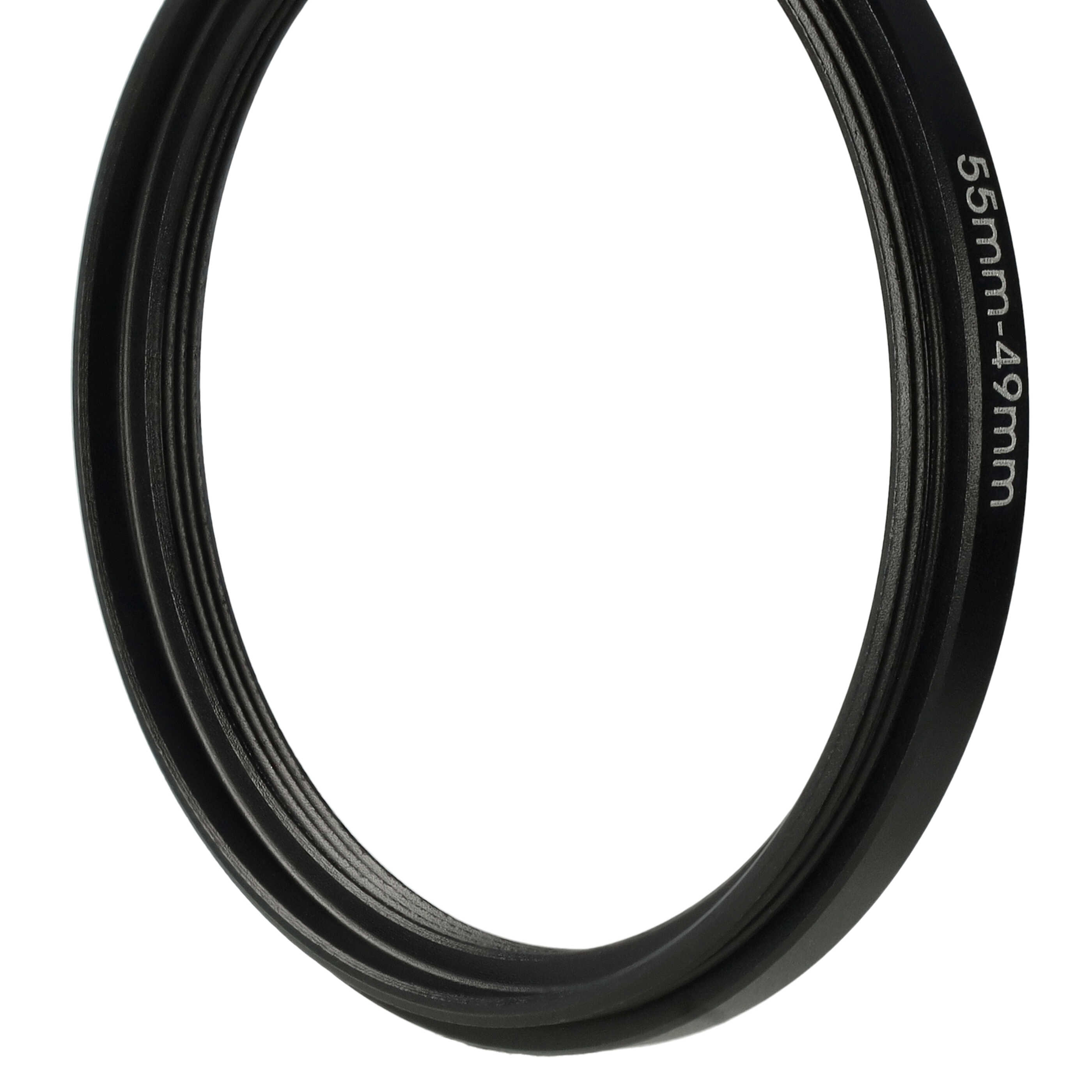 Step-Down-Ring Adapter von 55 mm auf 49 mm für diverse Kamera Objektive