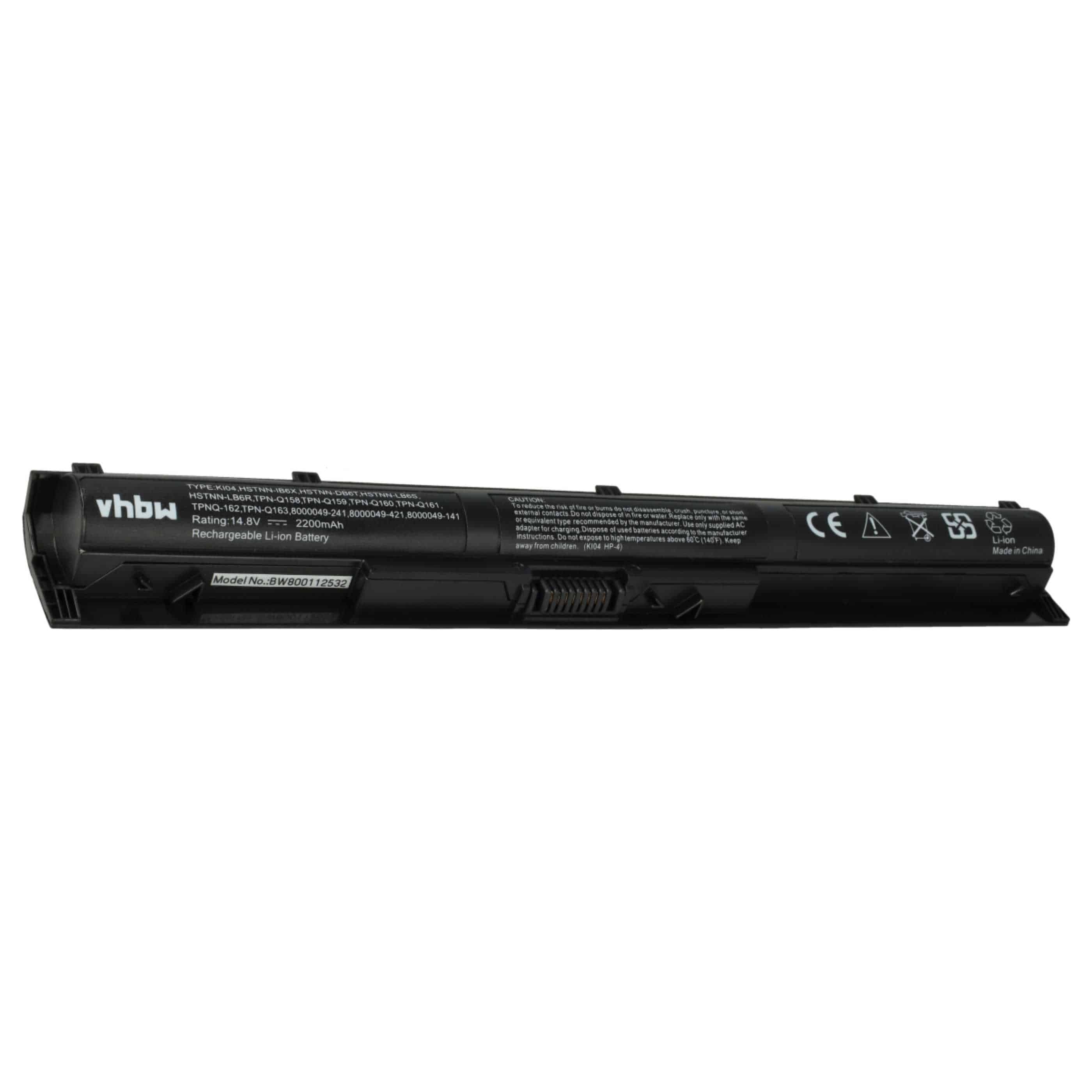 Akumulator do laptopa zamiennik HP 8000049-241, 8000049-421, 800009-141 - 2200 mAh 14,8 V Li-Ion, czarny