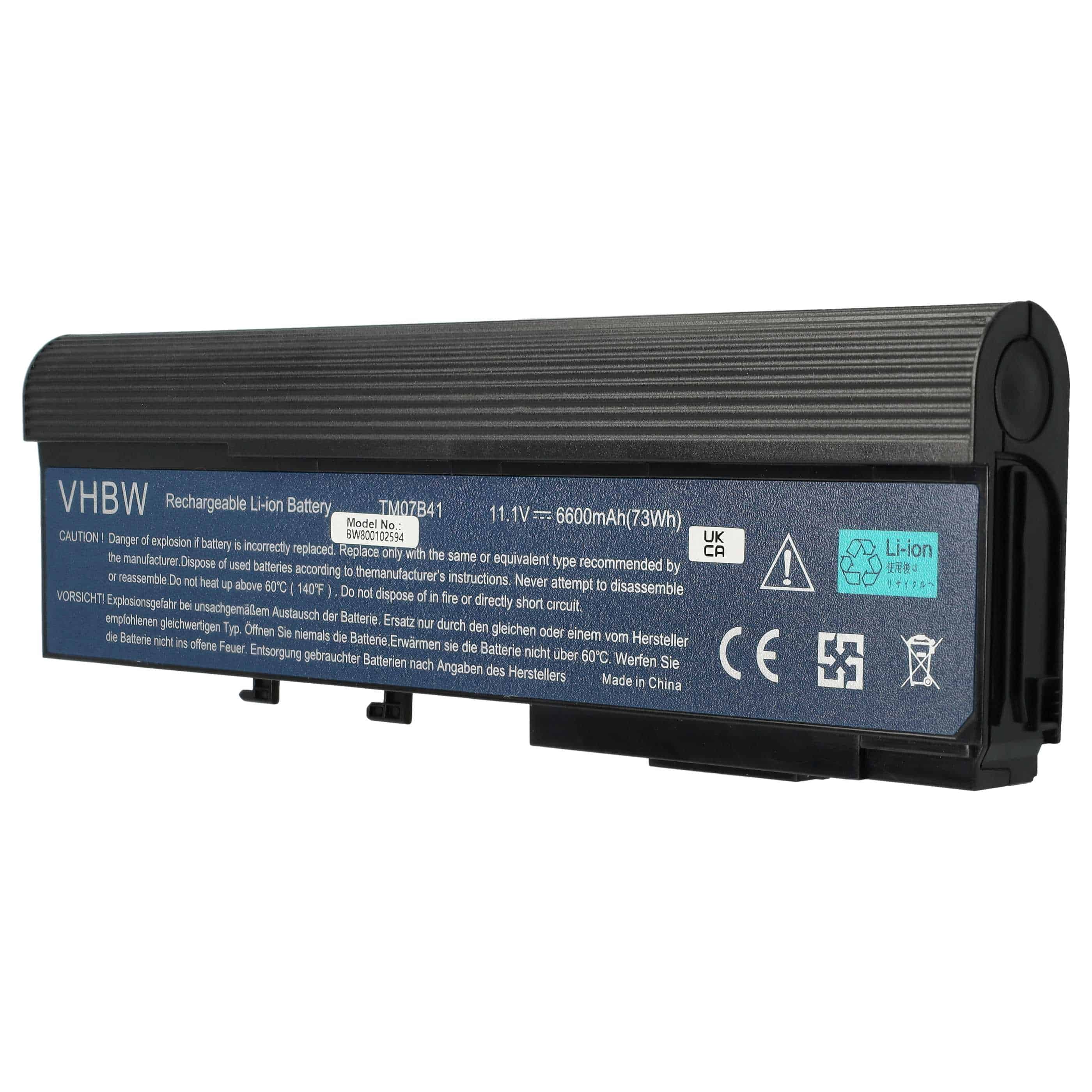 Akumulator do laptopa zamiennik Acer BT.00603.012, 934T2210F, BTP-AMJ1, BT.00604.006 - 6600 mAh 11,1 V Li-Ion