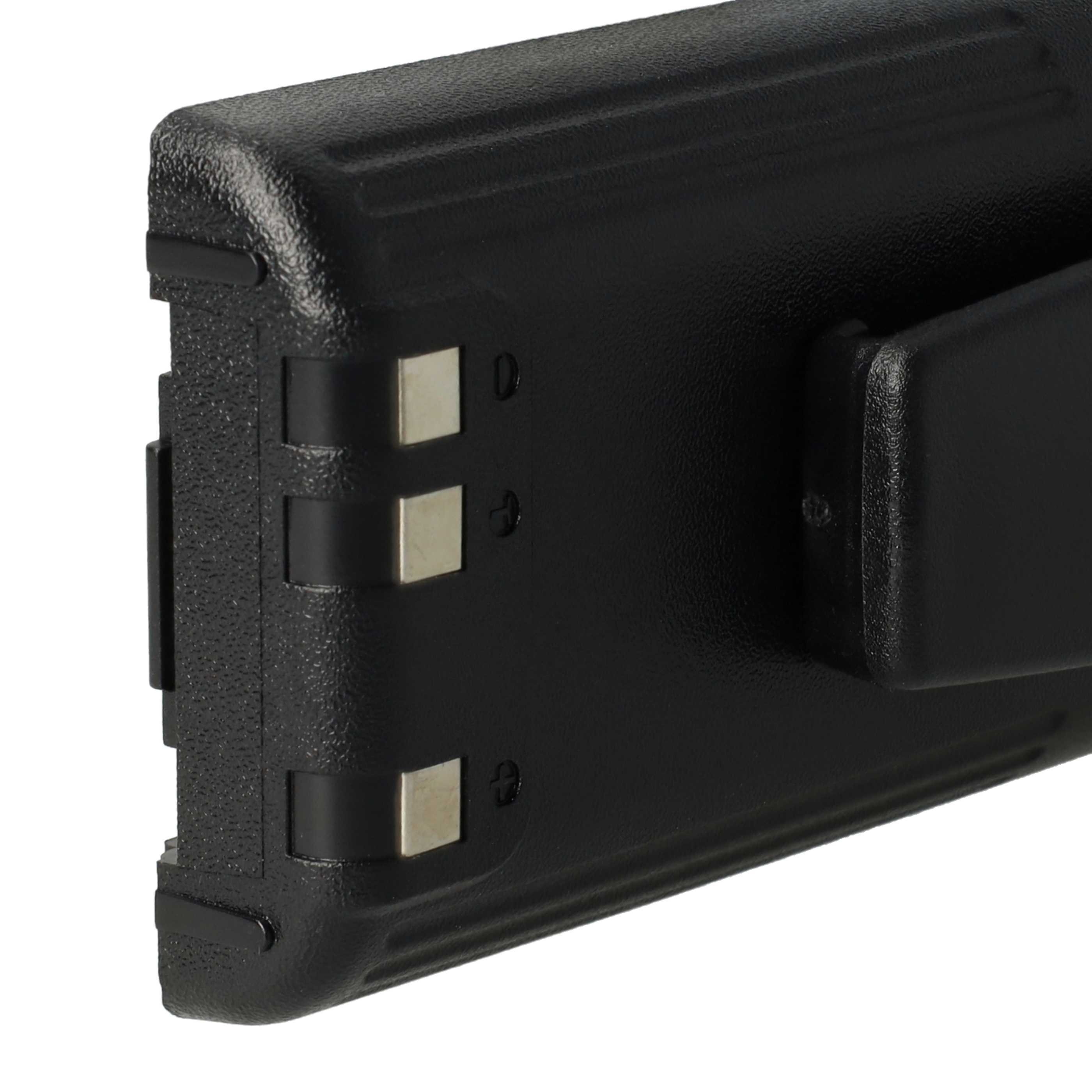 Radio Battery replaces Icom BP-211, BP-210N, BP-210, BP-209N, BP-209 - 2000 mAh 7.4 V Li-Ion + Belt Clip