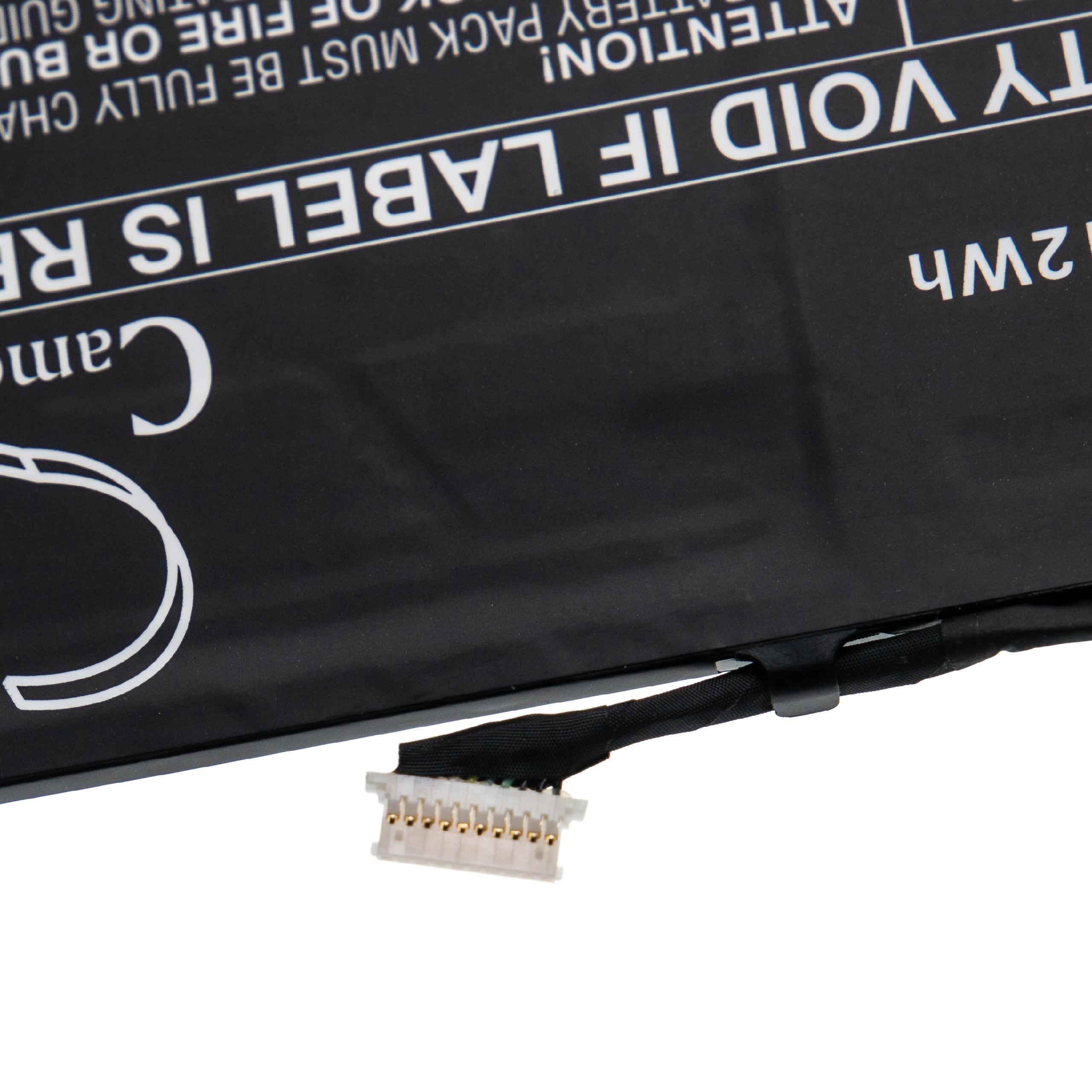Batterie remplace HP HSTNN-LB8P, L63999-421 pour ordinateur portable - 4950mAh 7,7V Li-polymère, noir