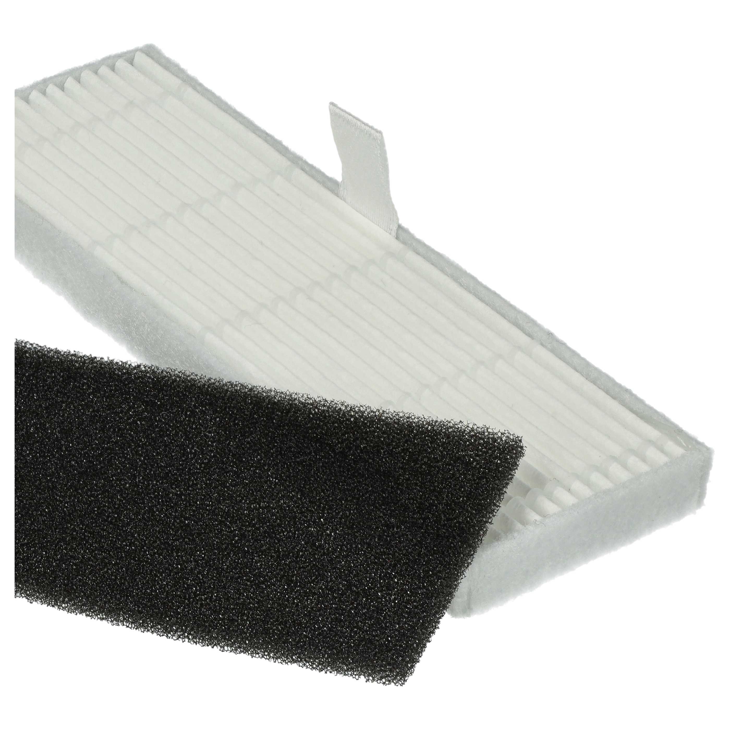 Lot de 6x filtres filtre mousse, filtre particules fines pour aspirateur robot Proscenic, Kyvol, Uoni, Ultenic