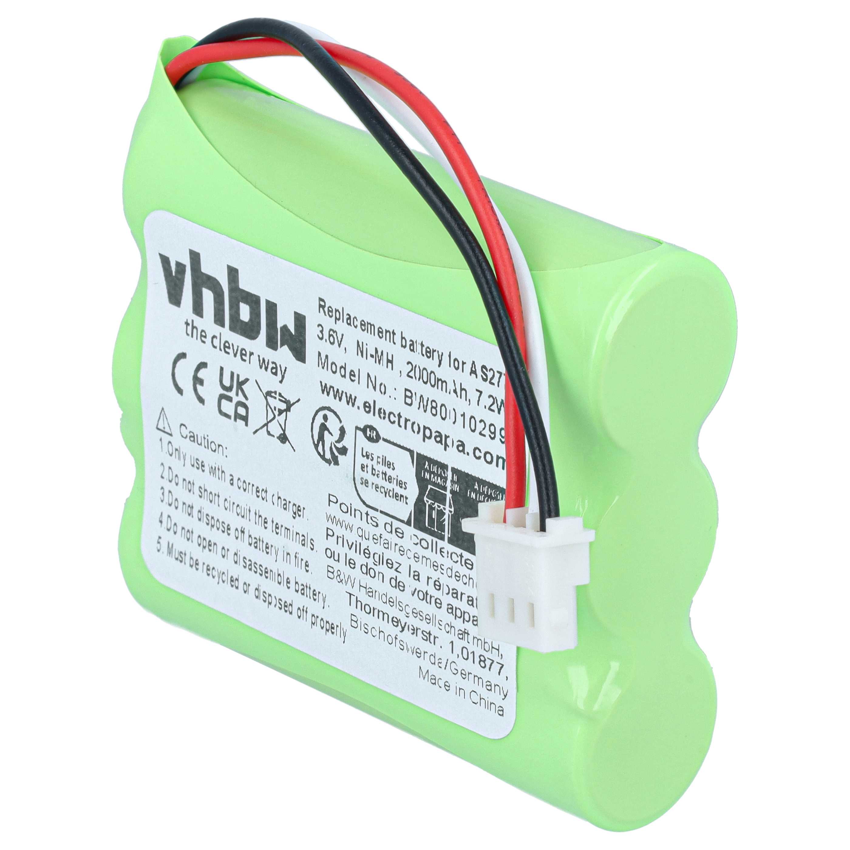 RAID Controller Battery replaces IBM 44L0313, 42R5070, 22R2717, 3HR-AAC - 2000 mAh 3.6 V NiMH
