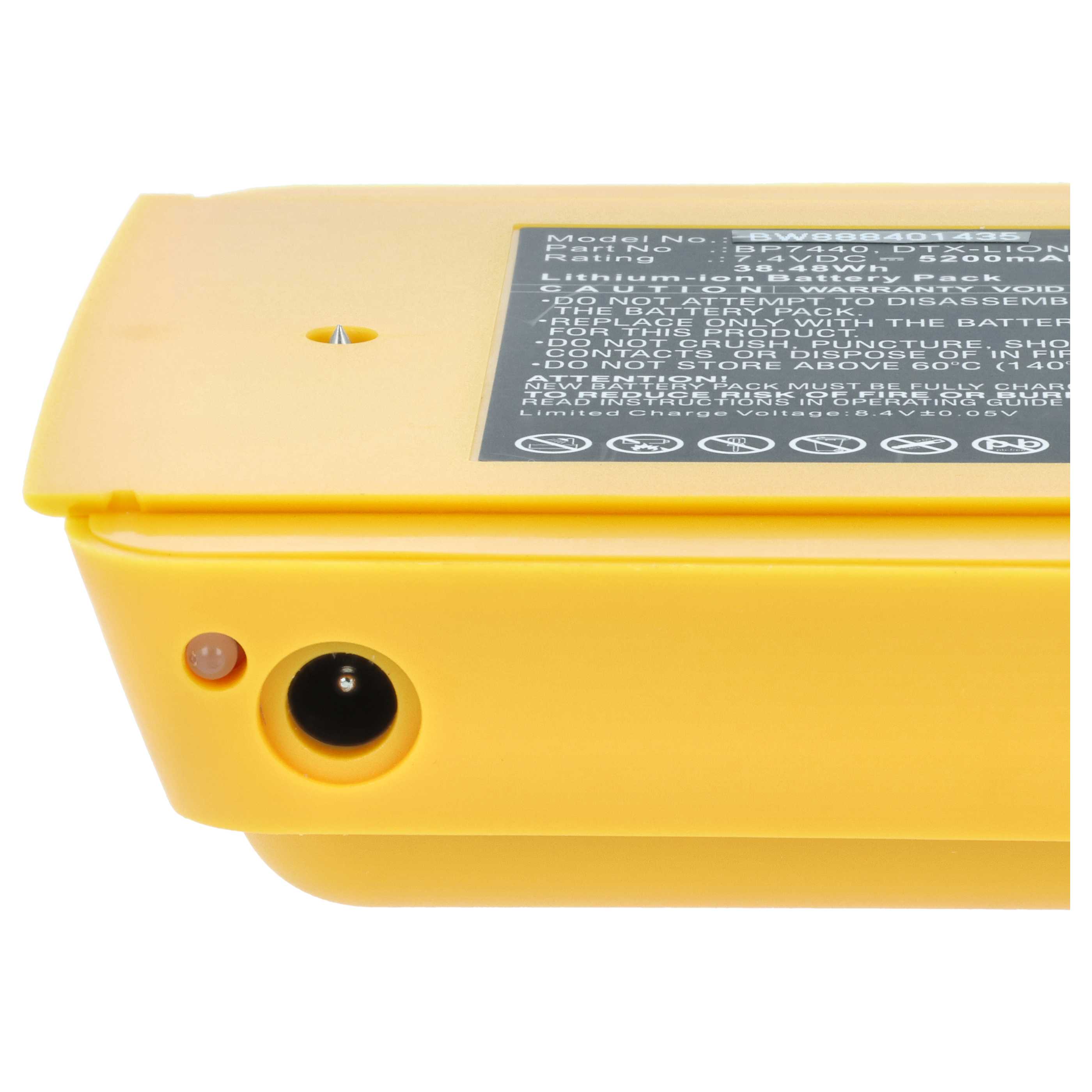 Messtechnik-Akku als Ersatz für Fluke DTX-LION, BP7440 für Fluke - 5200mAh 7,4V Li-Ion