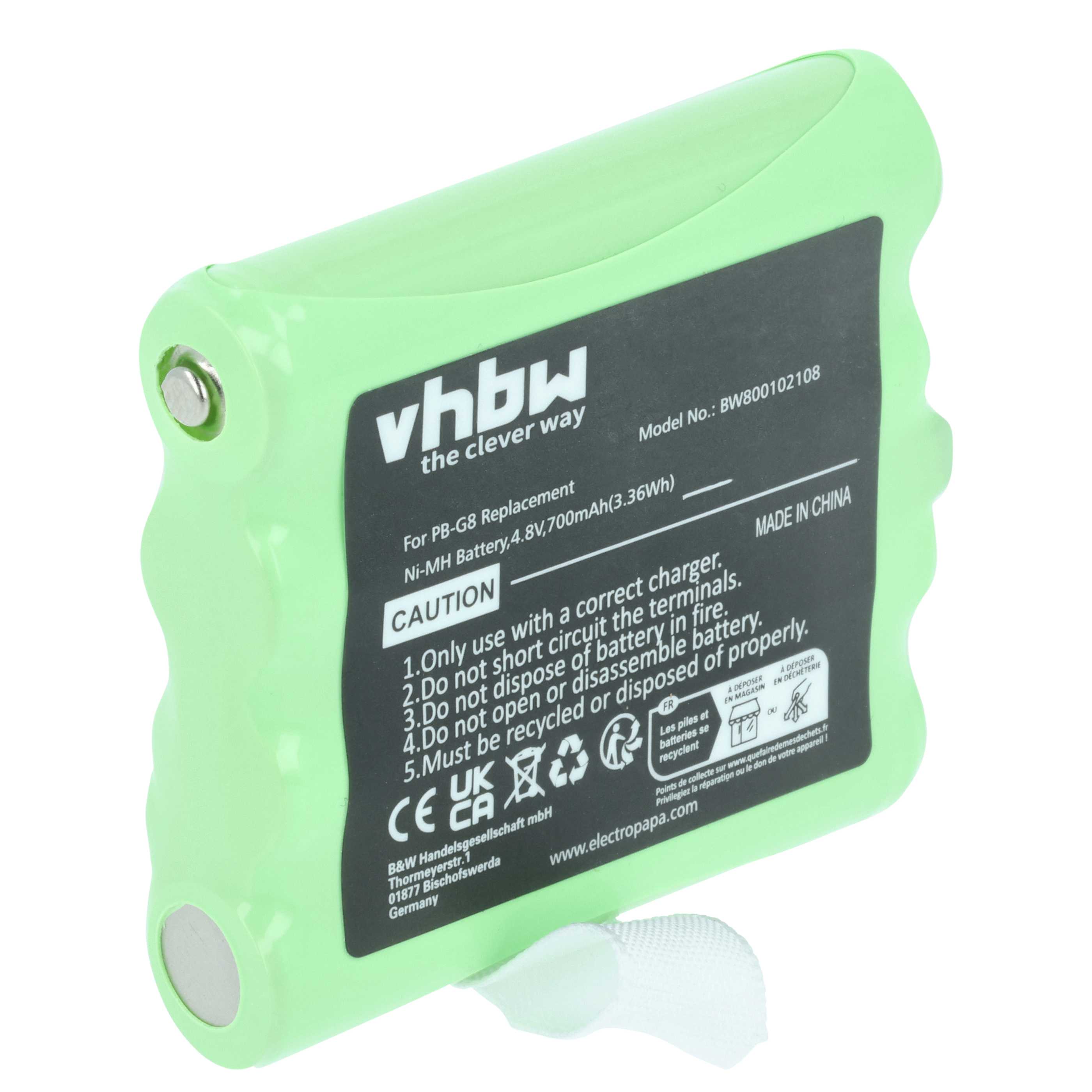 Radio Battery replaces PB-G8 - 700 mAh 7.4 V NiMH