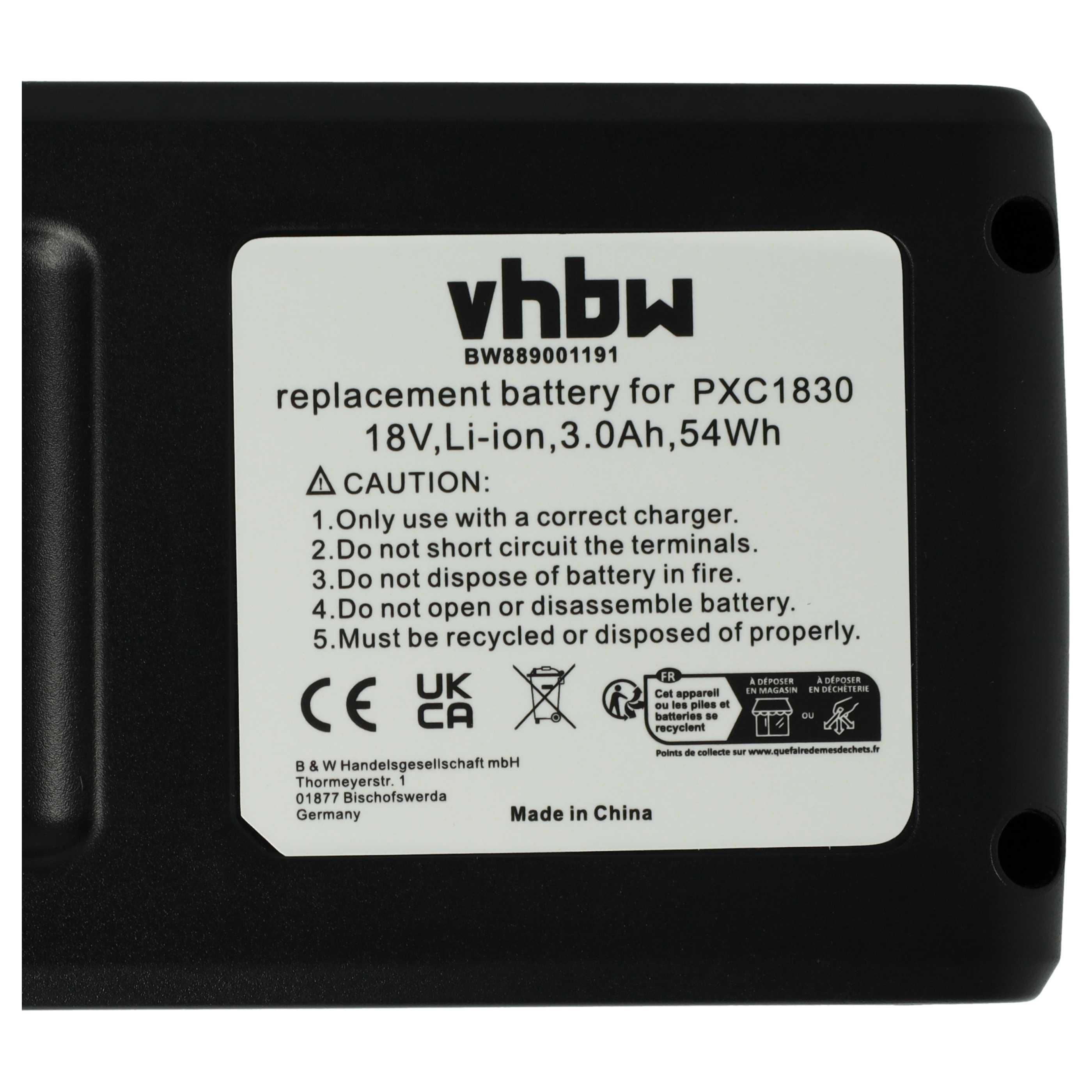 Akku (2x Stück) 18V als Ersatz für Einhell 4511501, 45.114.36, 4511437, 4511396, 4511395 - 3Ah, Li-Ion