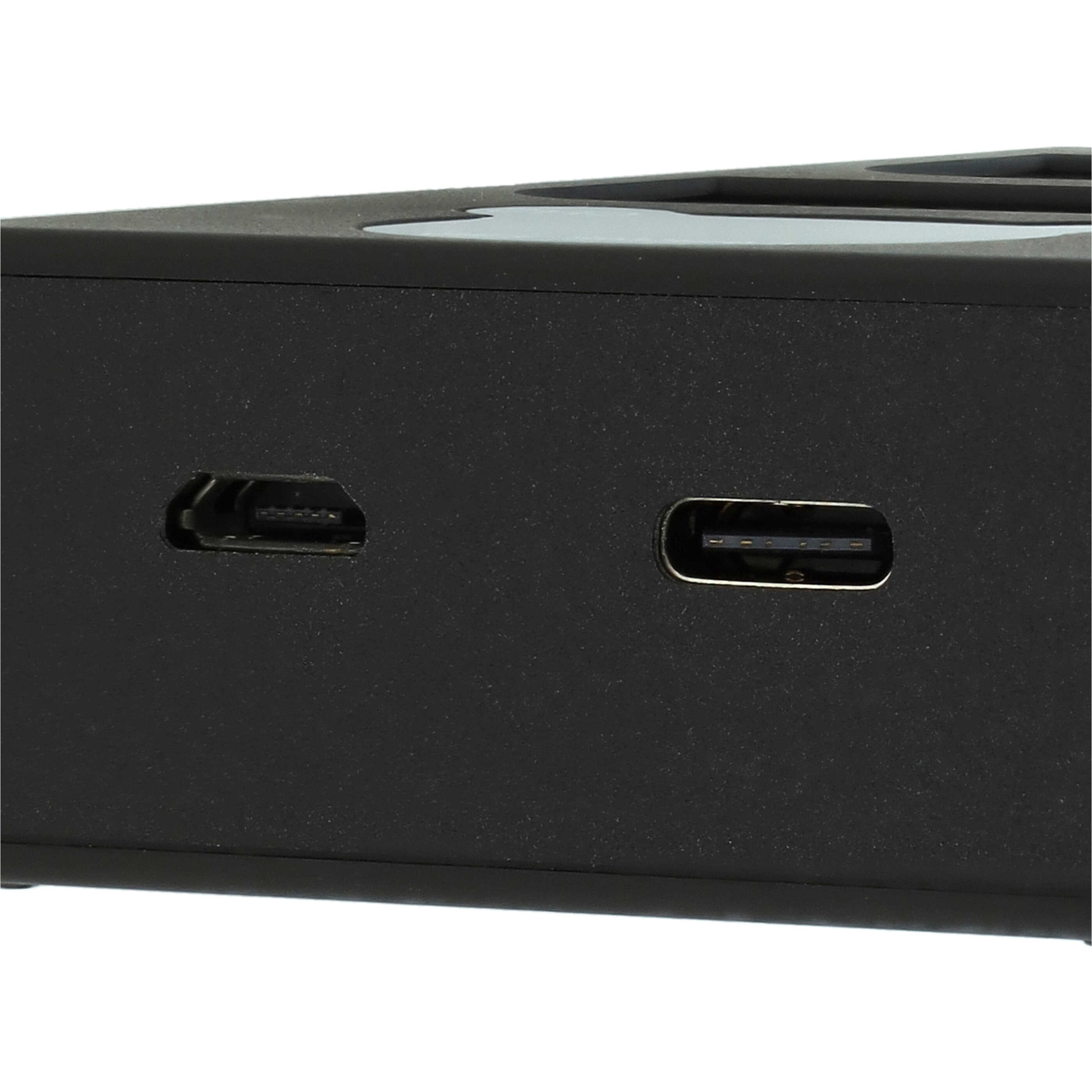 Battery Charger Micro-USB + USB-C suitable for Olympus OM-1 Mirrorless Digital Camera - 0.5 A