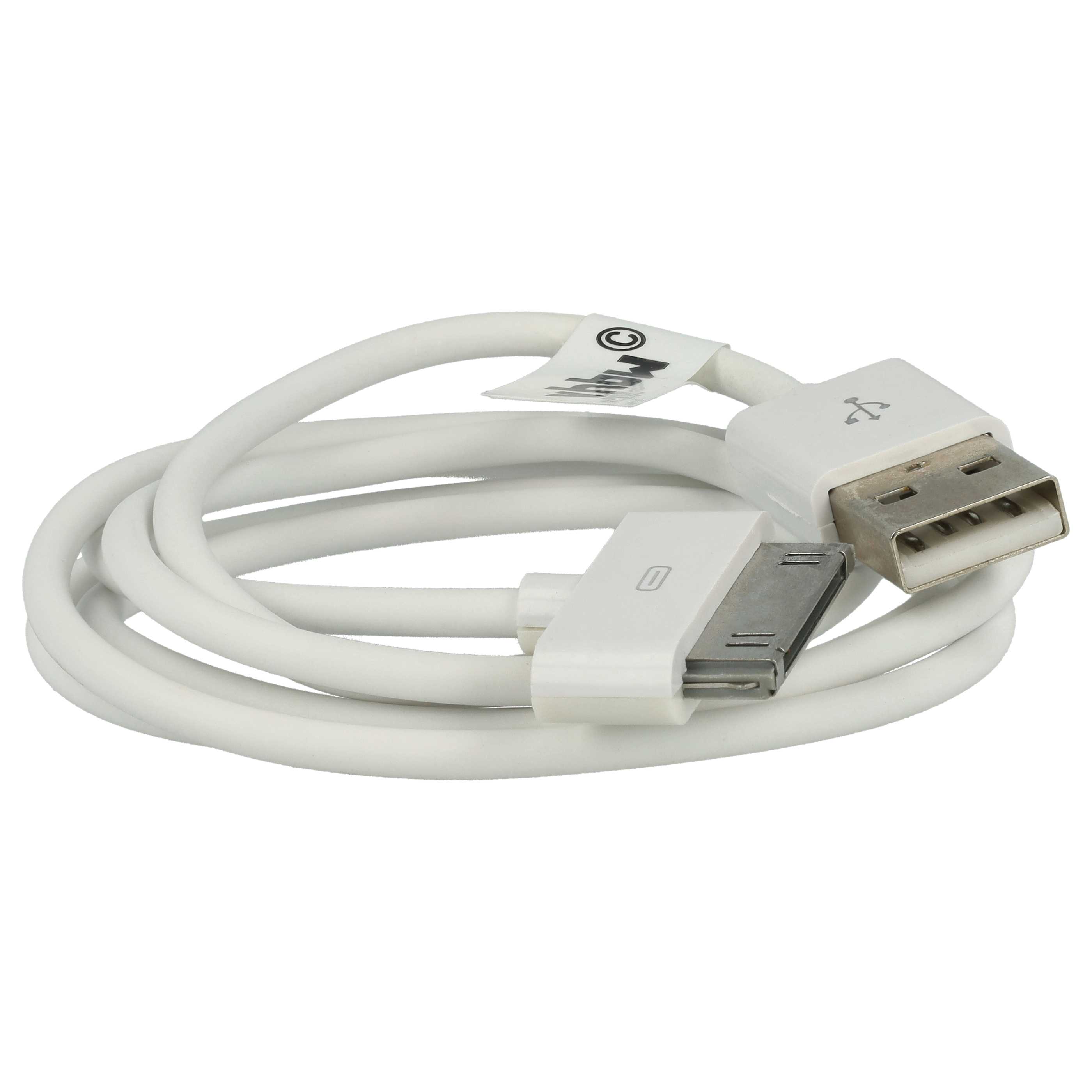 USB Datenkabel passend für Apple iPhone u.a., 80 cm
